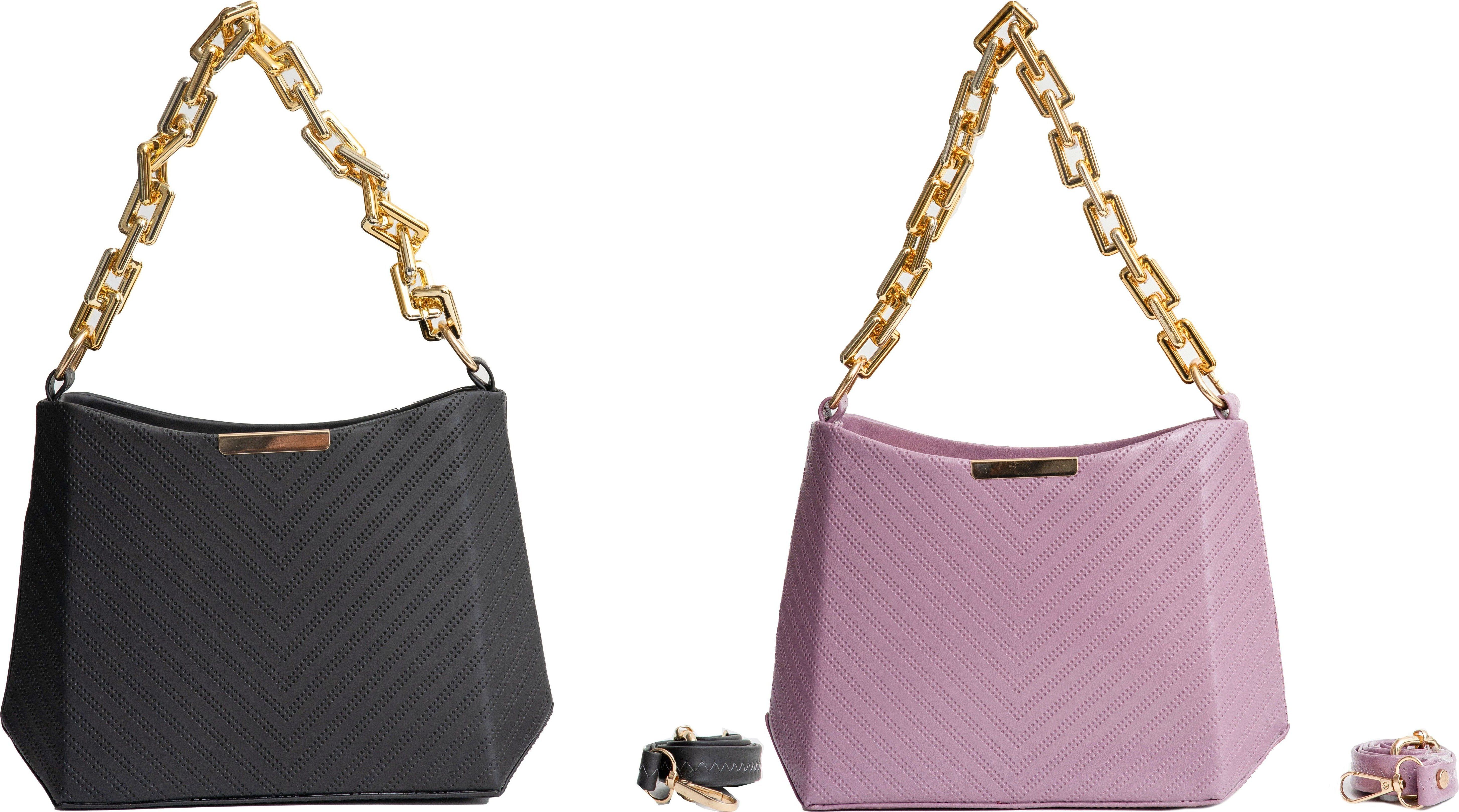 Women Black, Purple Shoulder Bag-image-36
