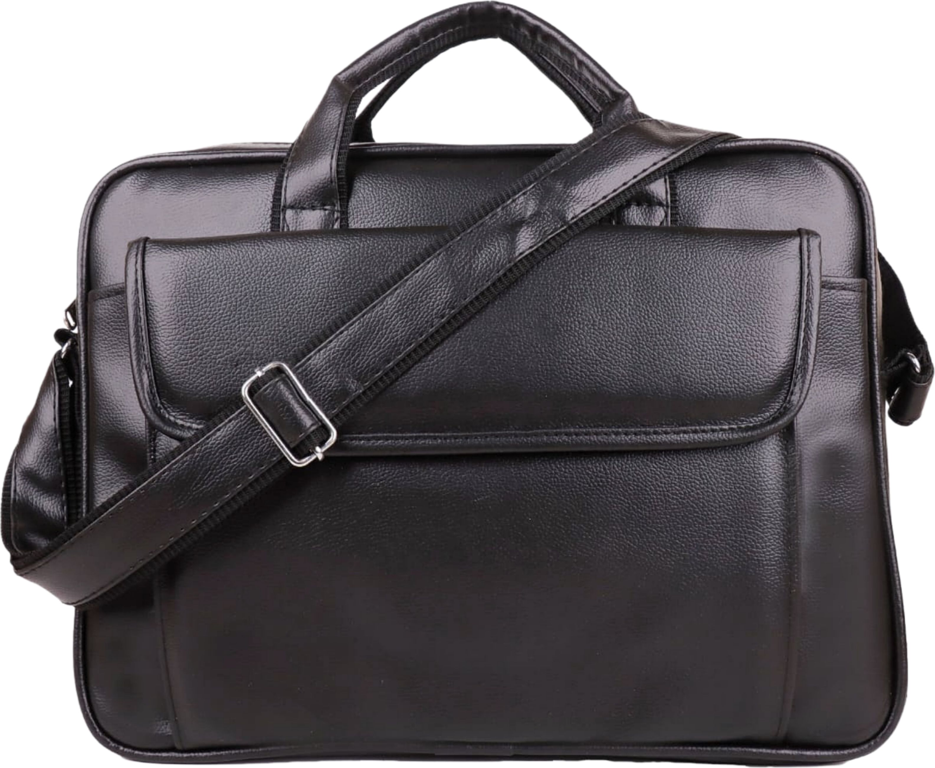 Men & Women Black Messenger Bag