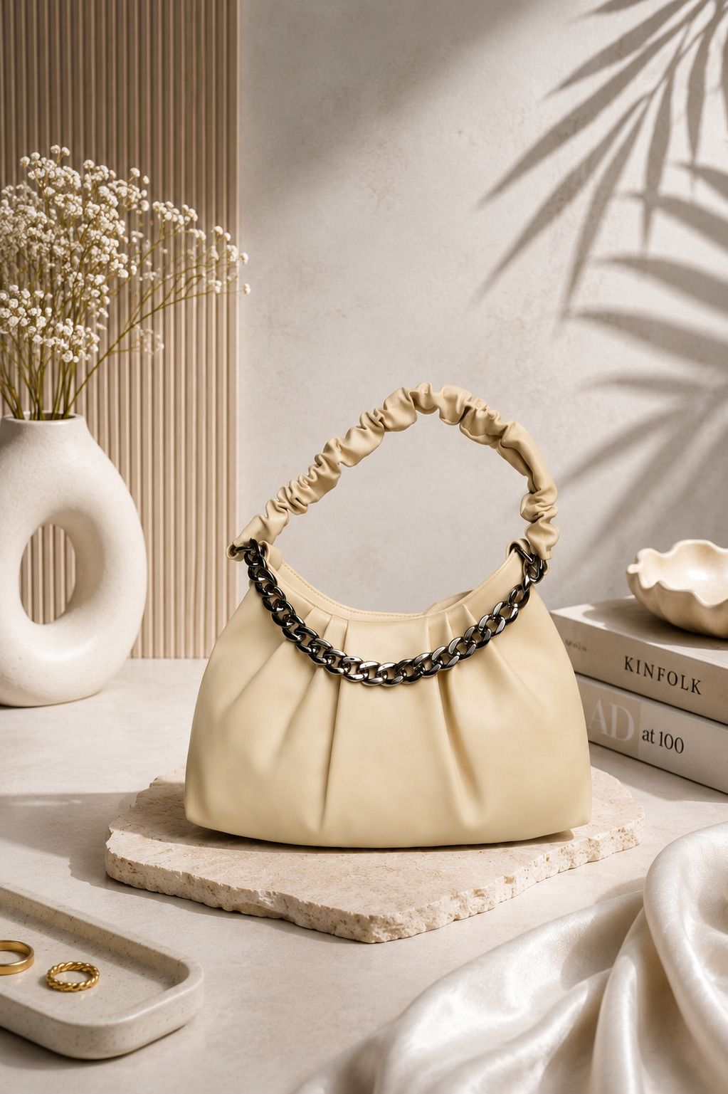 Women Beige Shoulder Bag-image-37