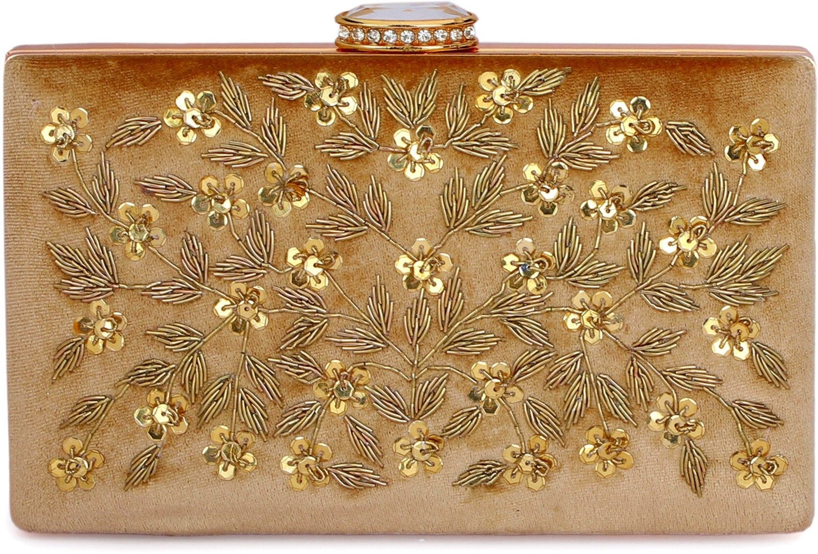 d'vine luxe Party Beige, Brown Clutch-picture-12
