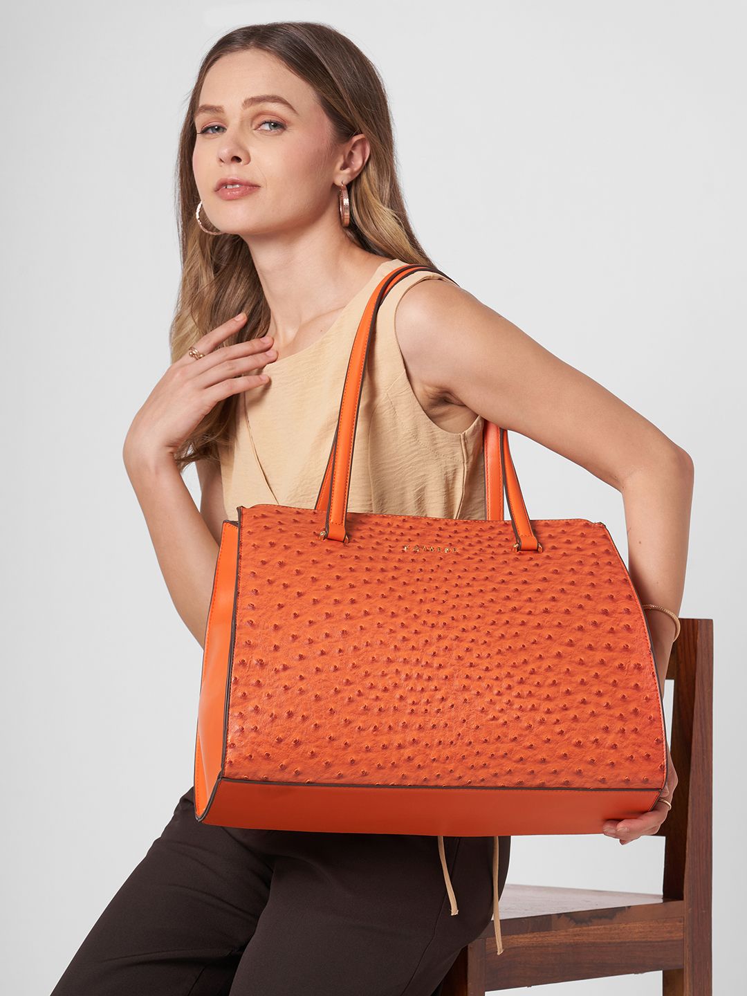 Women Orange Tote-image-11