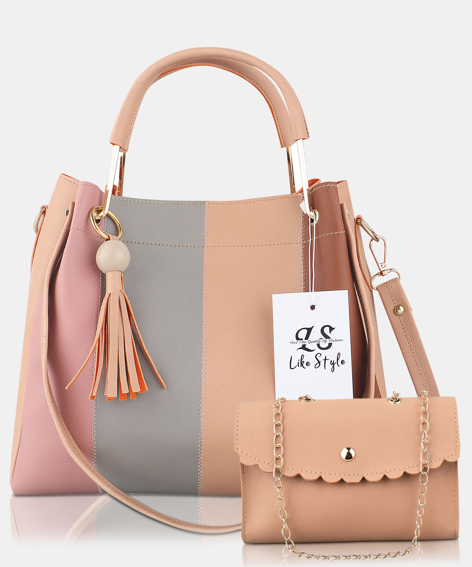 Women Beige Shoulder Bag - Extra Spacious-image-13