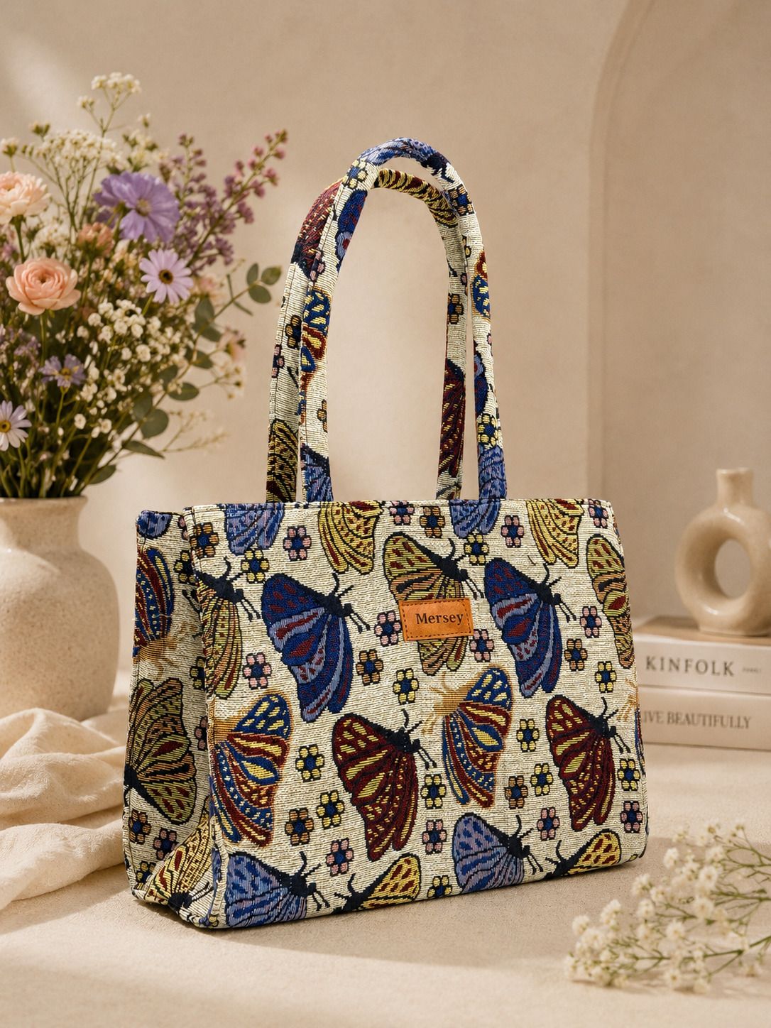mersey Women Blue, Beige, Yellow Shoulder Bag-picture-31