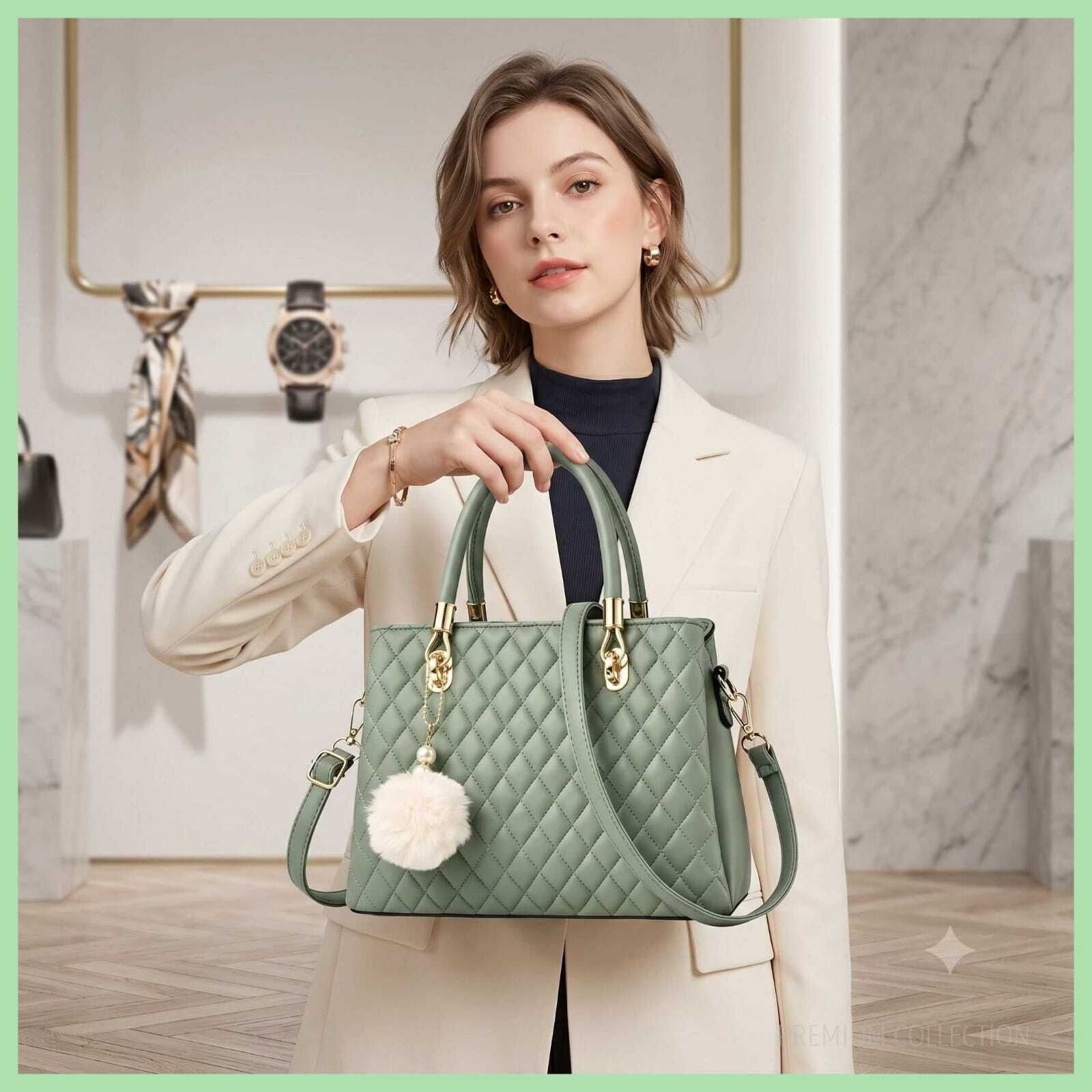 Women Green Messenger Bag-image-35