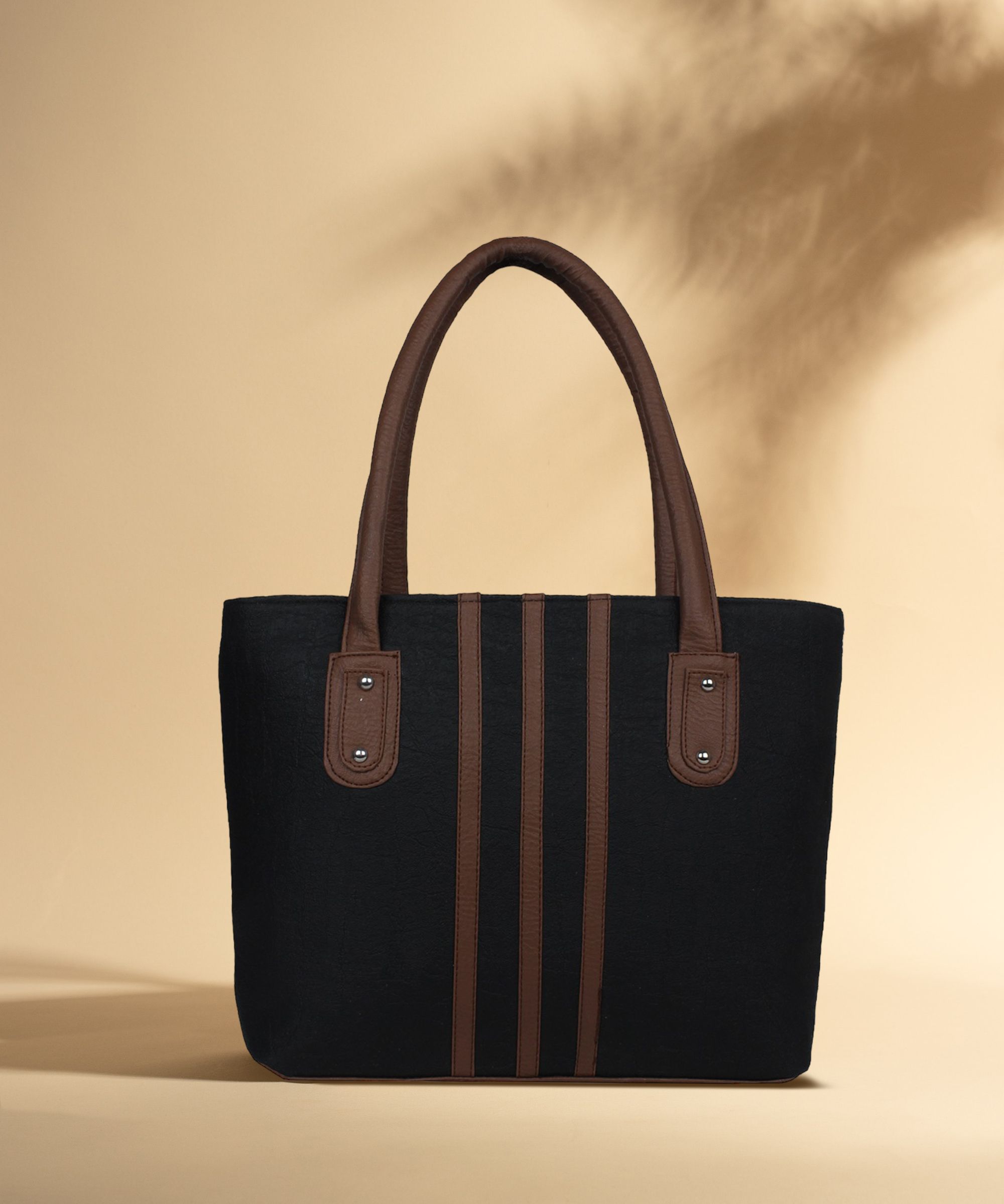 Women Black, Brown Hand-held Bag - Regular Size-image-41