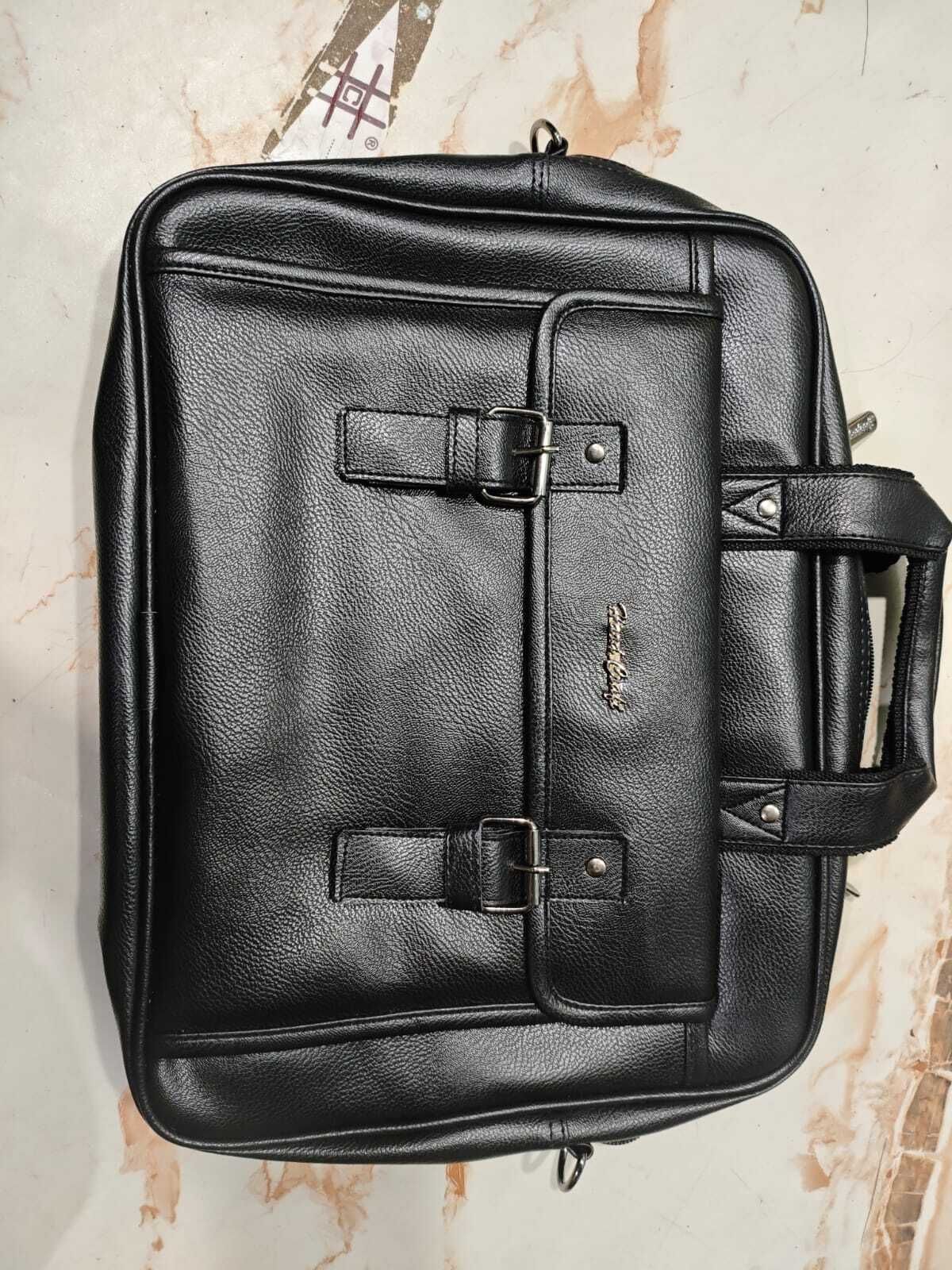 Men Black Messenger Bag-image-44