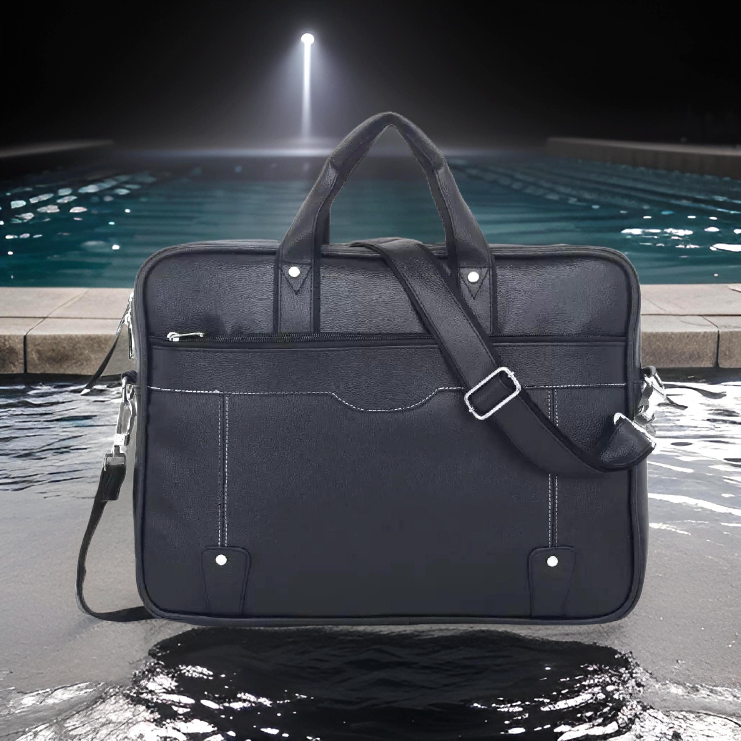 house of common Men & Women Black Messenger Bag-picture-22
