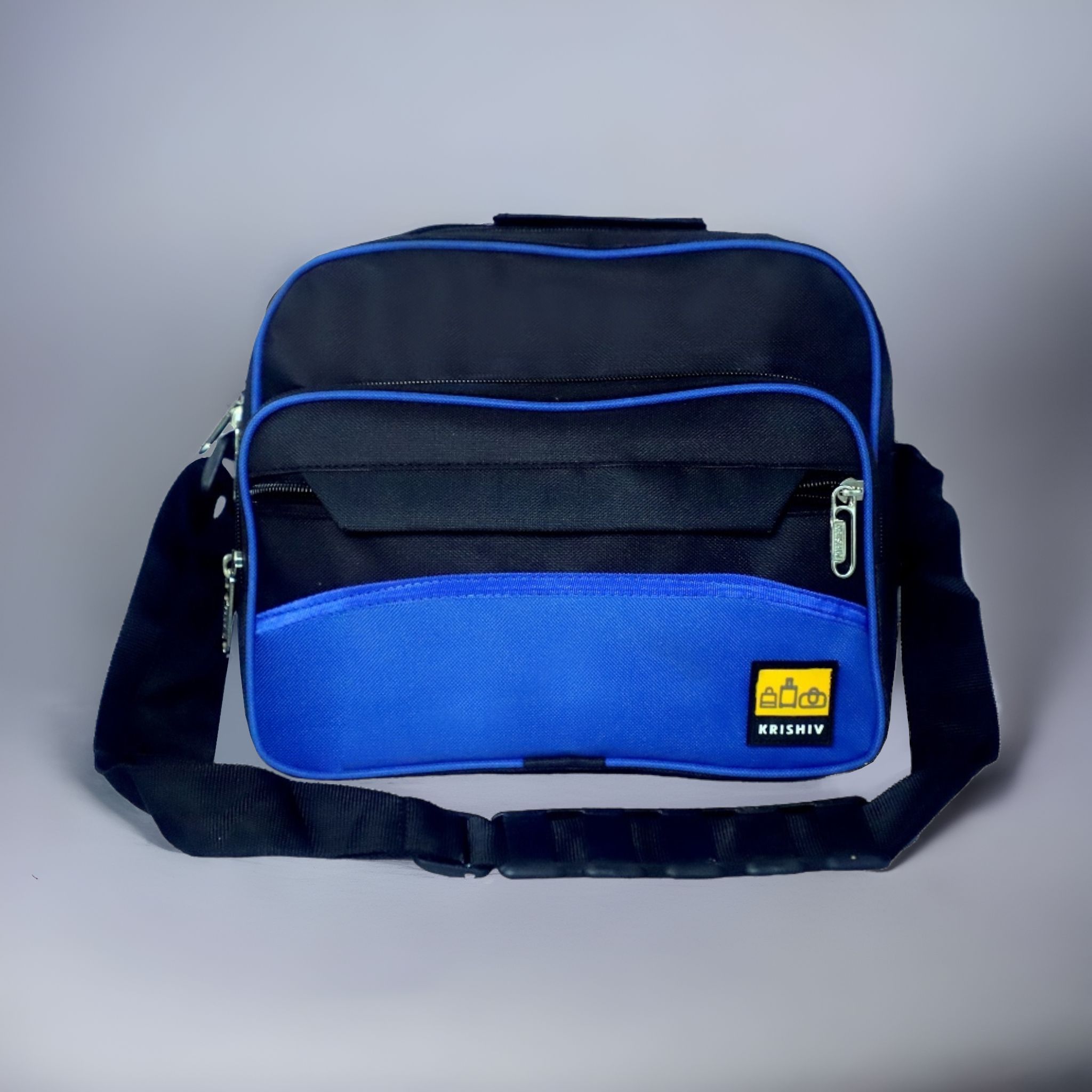 krishiv Men Blue, Black Messenger Bag-picture-22
