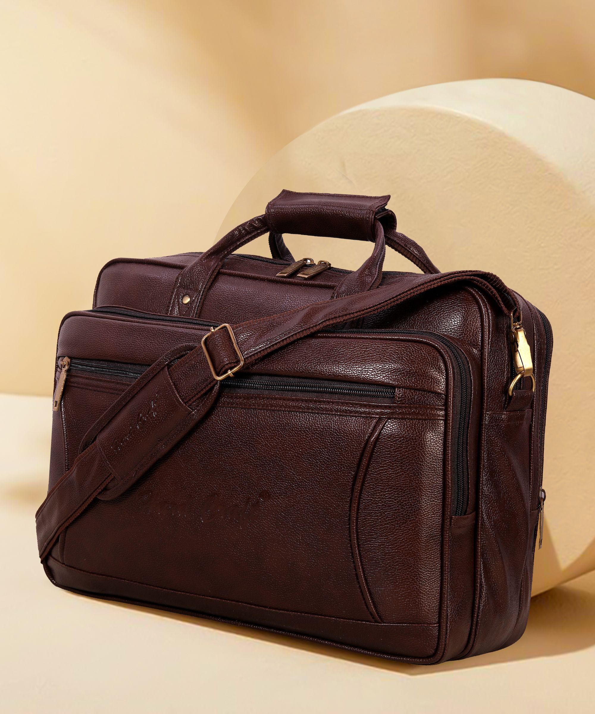 hard craft Men Brown Messenger Bag-picture-30