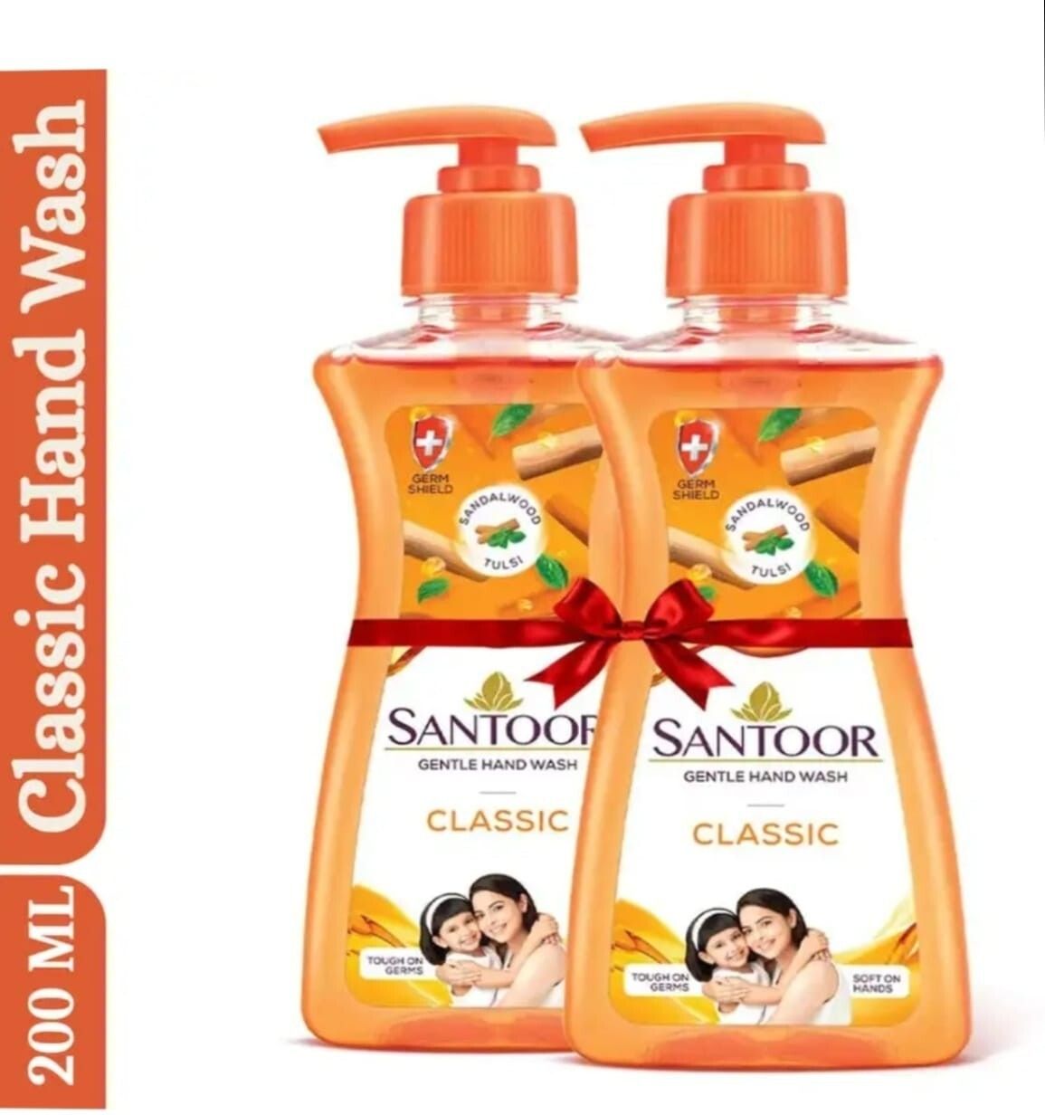 Classic Gentle Hand Wash with Sandal & Tulsi Pack of 2.(200ml+200ml)=400ml. Hand Wash-image-31