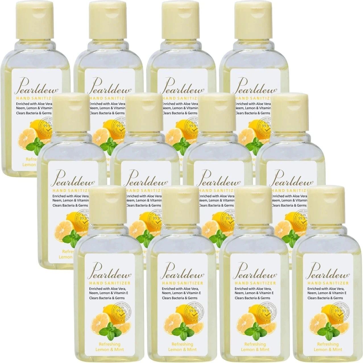 (Lemon & Mint) | Aloe & Neem | Paraben Free 60 ml Hand Sanitizer Bottle-image-26