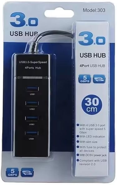 4 Port USB HUB SuperSpeed 3.0 Portable Handheld Data Collector