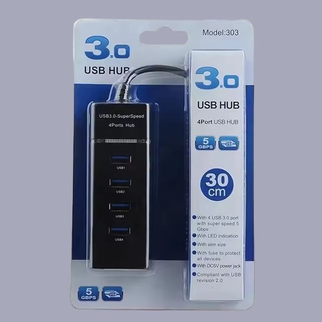 USB HUB High-Speed Portable Mini-Hub 4 PORT Super Speed Multiport. Handheld Data Collector