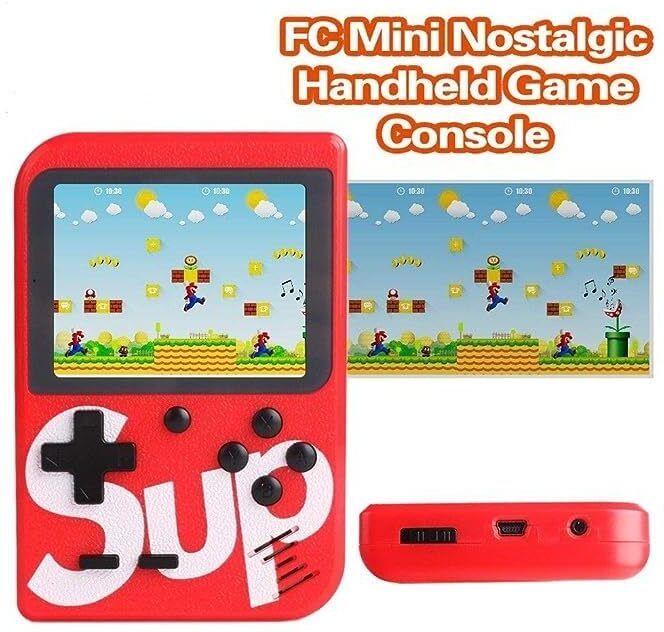 Time 2 toys Plastic Handheld Game Console 200 GB with Contra, Turtles, Tank, Bomber Man, Aladdin, Etc-picture-34