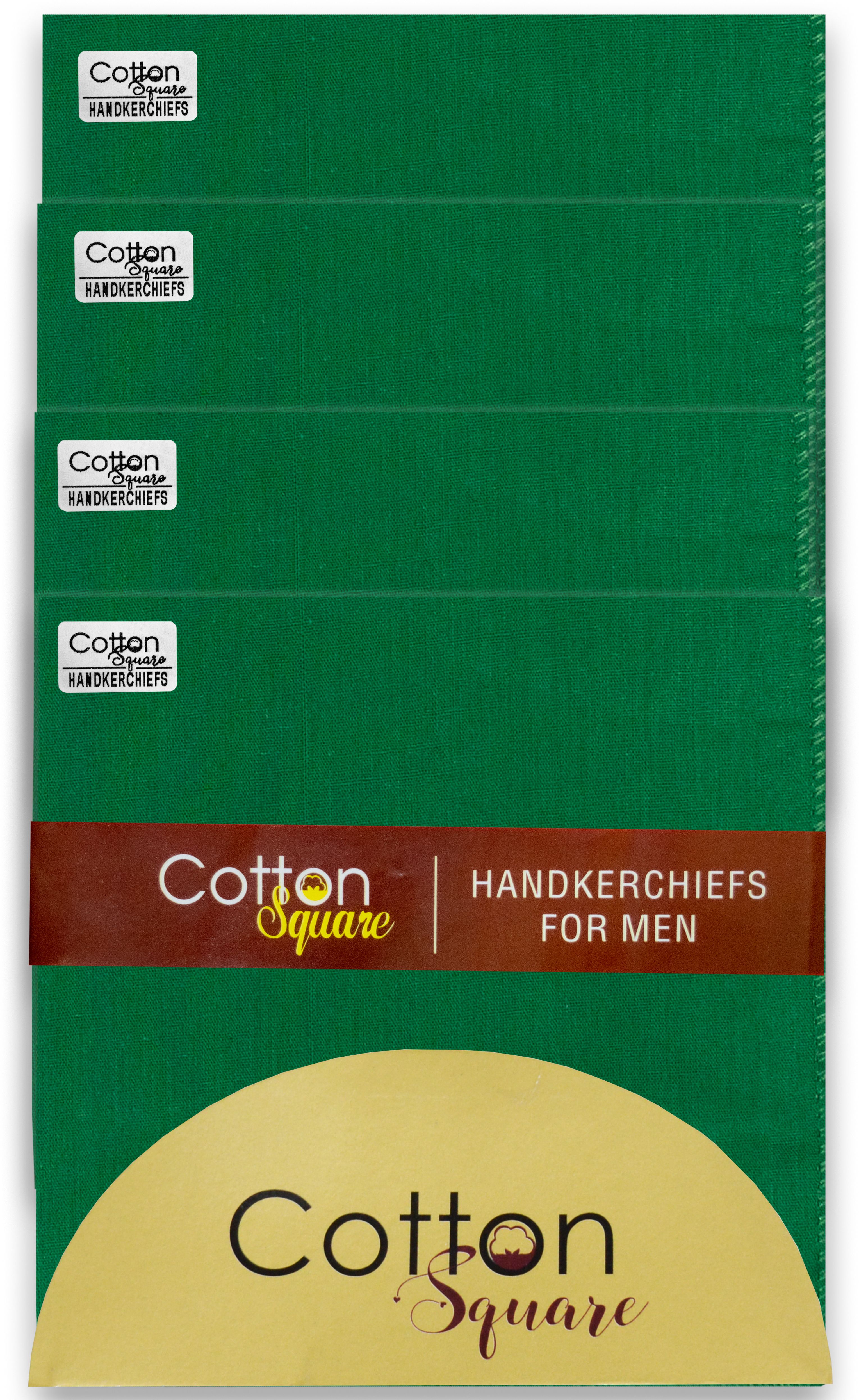 Cotton Square 100% Pure Cotton Hanky for Men | Sweat Absorbing | Premium Collection Rumal ["Green"] Handkerchief-picture-23