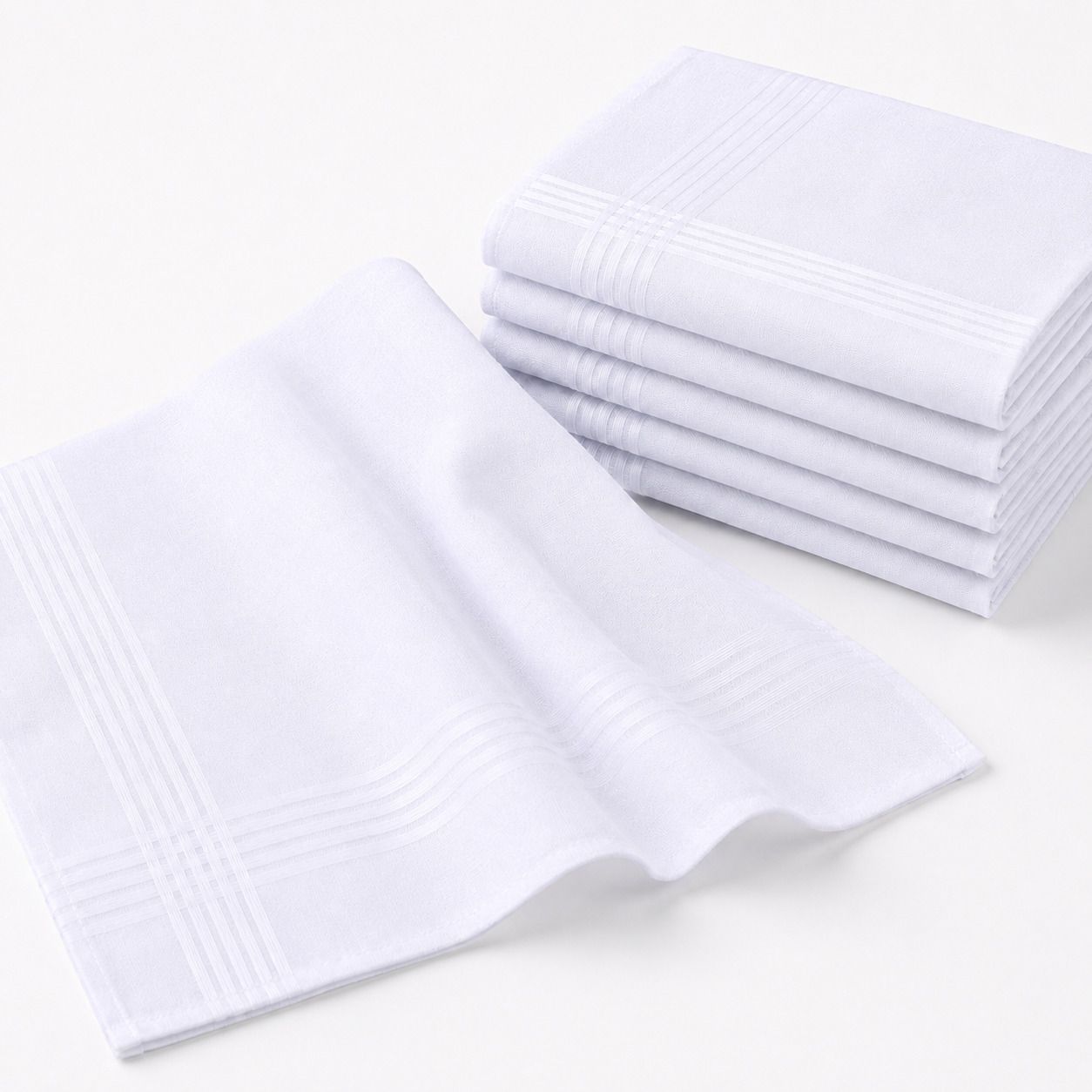 Minda 6piece h ["White"] Handkerchief-image-6