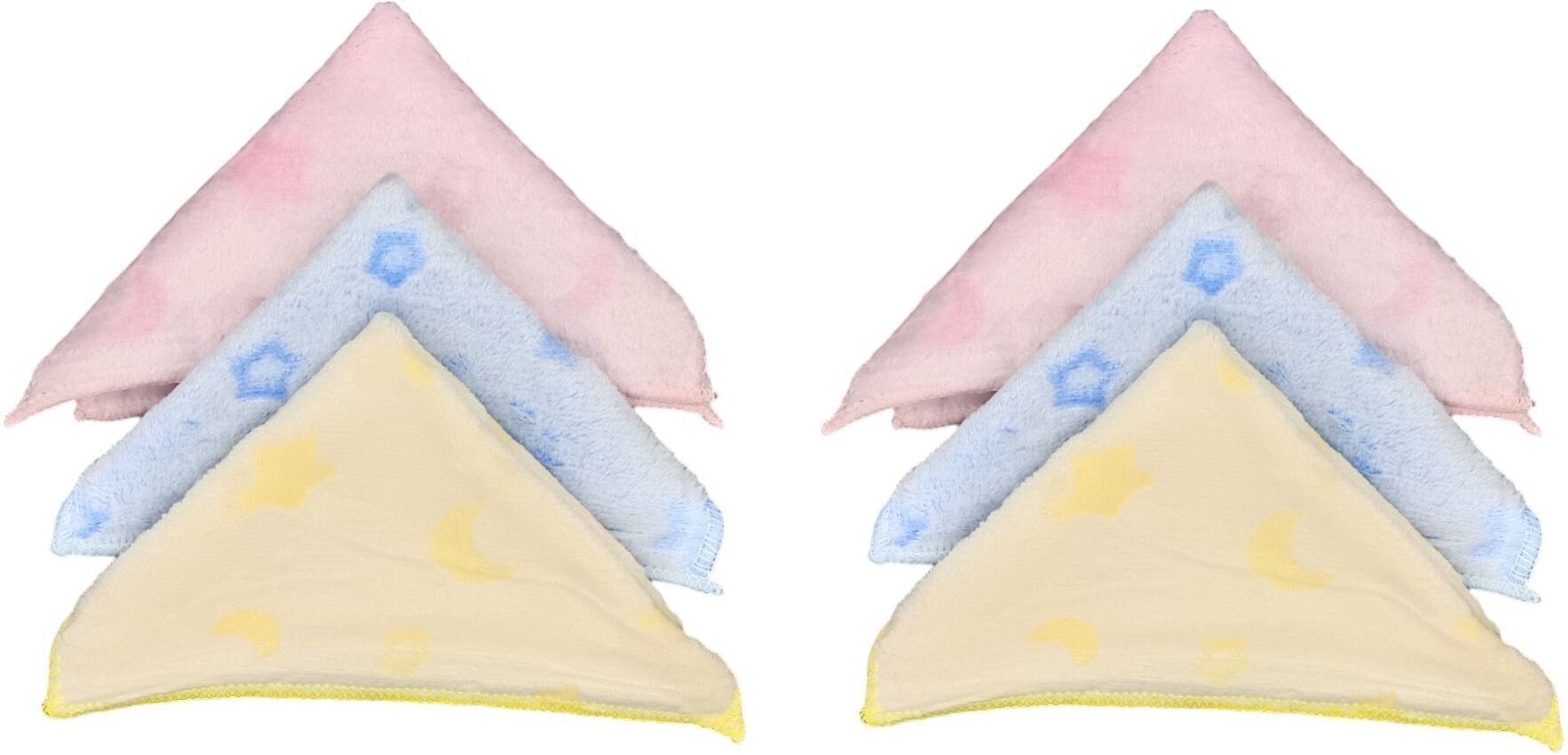 DIVYSIMAR for Women, Girls, Ladies, Kids Fur Towel Soft Stars and Moons ["Multicolor","Blue","sky blue","Pink","Yellow"] Handkerchief-picture-22