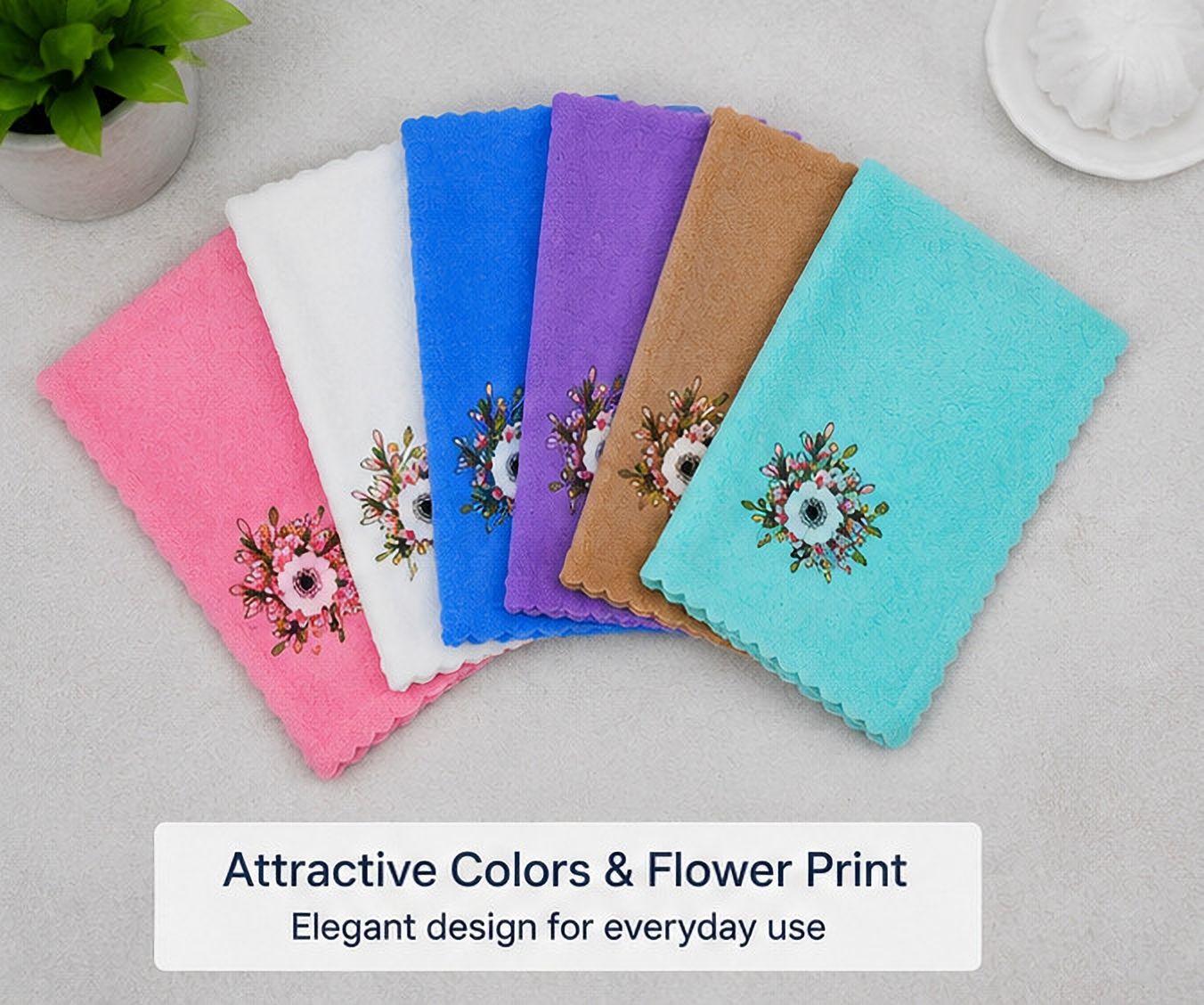 DSS DANIYA STORE 12PC_PLAINFLWR_PRUMAL75_A7 ["Multicolor"] Handkerchief-image-49