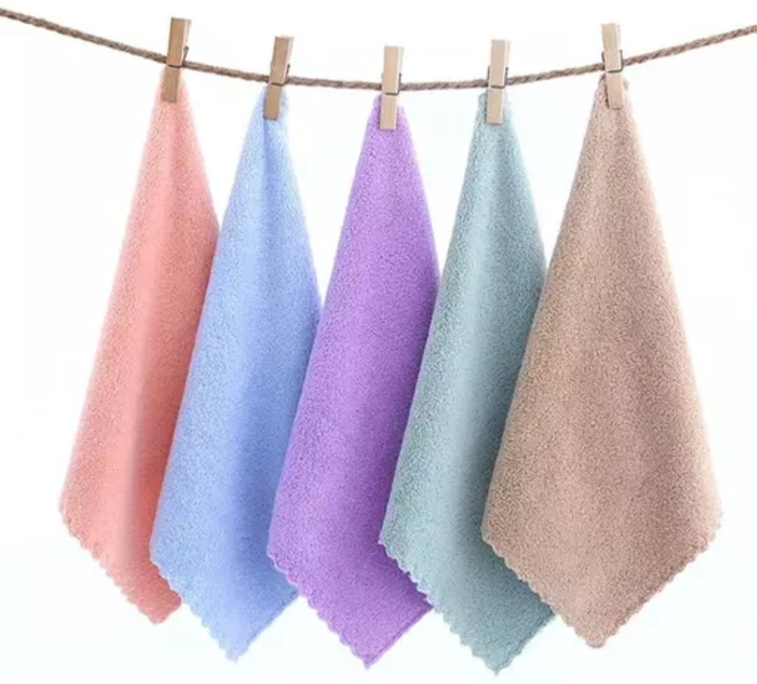 Kunjenterprises Microfiber handkerchief for women soft and absobent (pack of 6) ["Multicolor"] Handkerchief