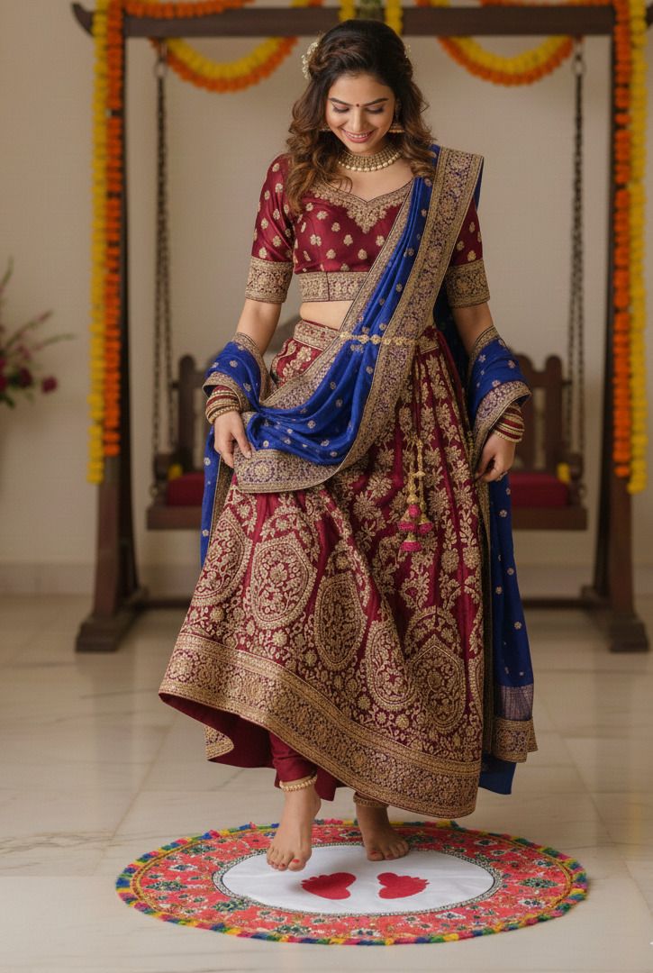 Meraki Kanku Pagla For Welcoming Wedding Couples ["Multicolor"] Handkerchief