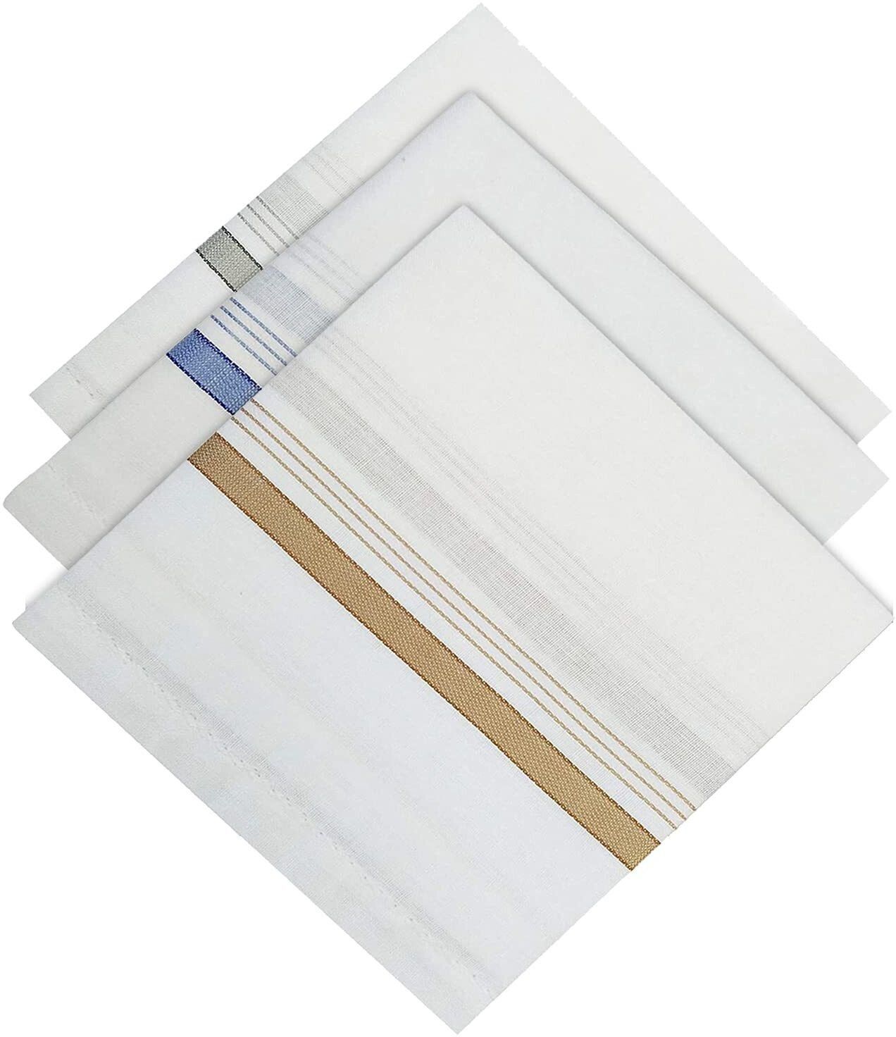 DIVYSIMAR MANS PURE COTTON HANDKERCHIEFS ["White"] Handkerchief-picture-36