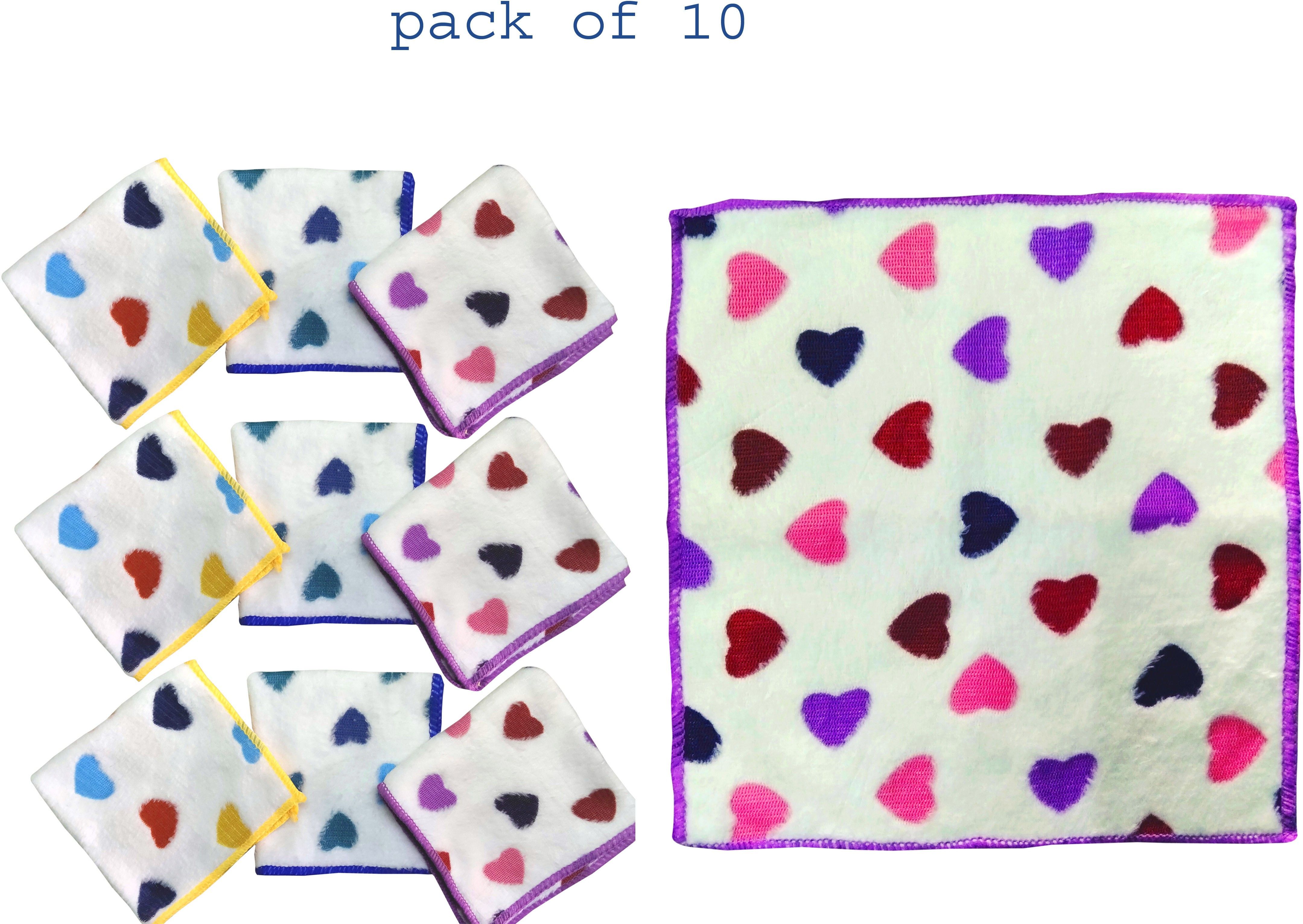 magenta LADIES & GIRLS ULTRA SOFT HANKYS FOR EVERYDAY USE ["Multicolor"] Handkerchief-image-49