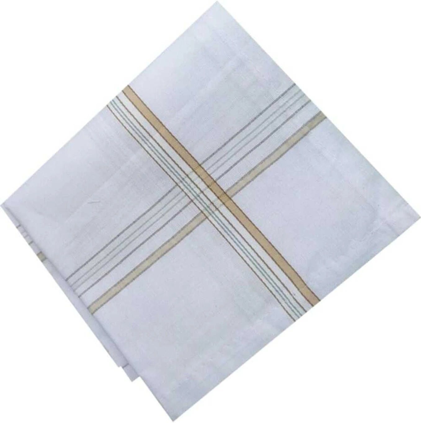 Suprix SHY-Cotton Hankerchief for Men highly absorbent, Skin Friendly ["White"] Handkerchief-picture-45