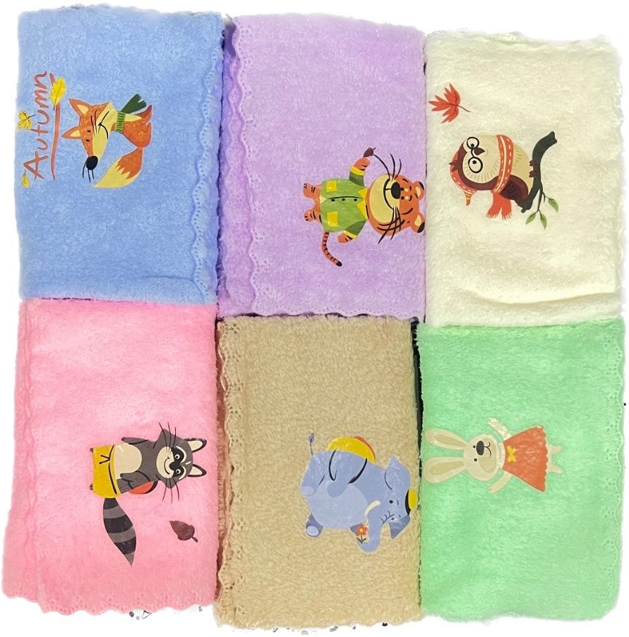 SGN TRADERS Cute Animal Print Handkerchief ["Multicolor"] Handkerchief-image-4