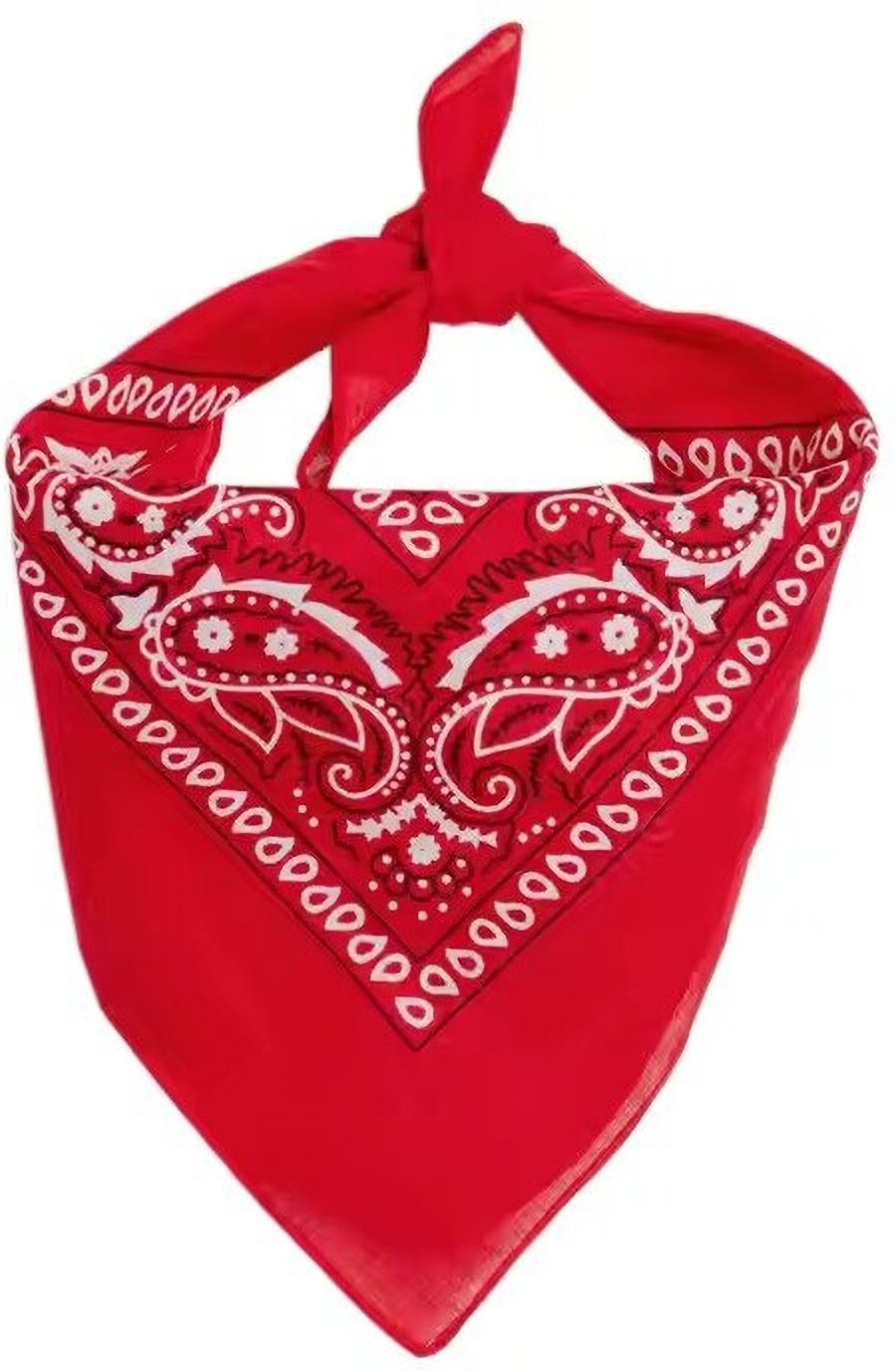 Bhavy Cotton Paisley Headband Scarf Rumal Wristband Bandana 1 Pcs ["Red Neckerchief Face Mask Printed"] Handkerchief-image-36
