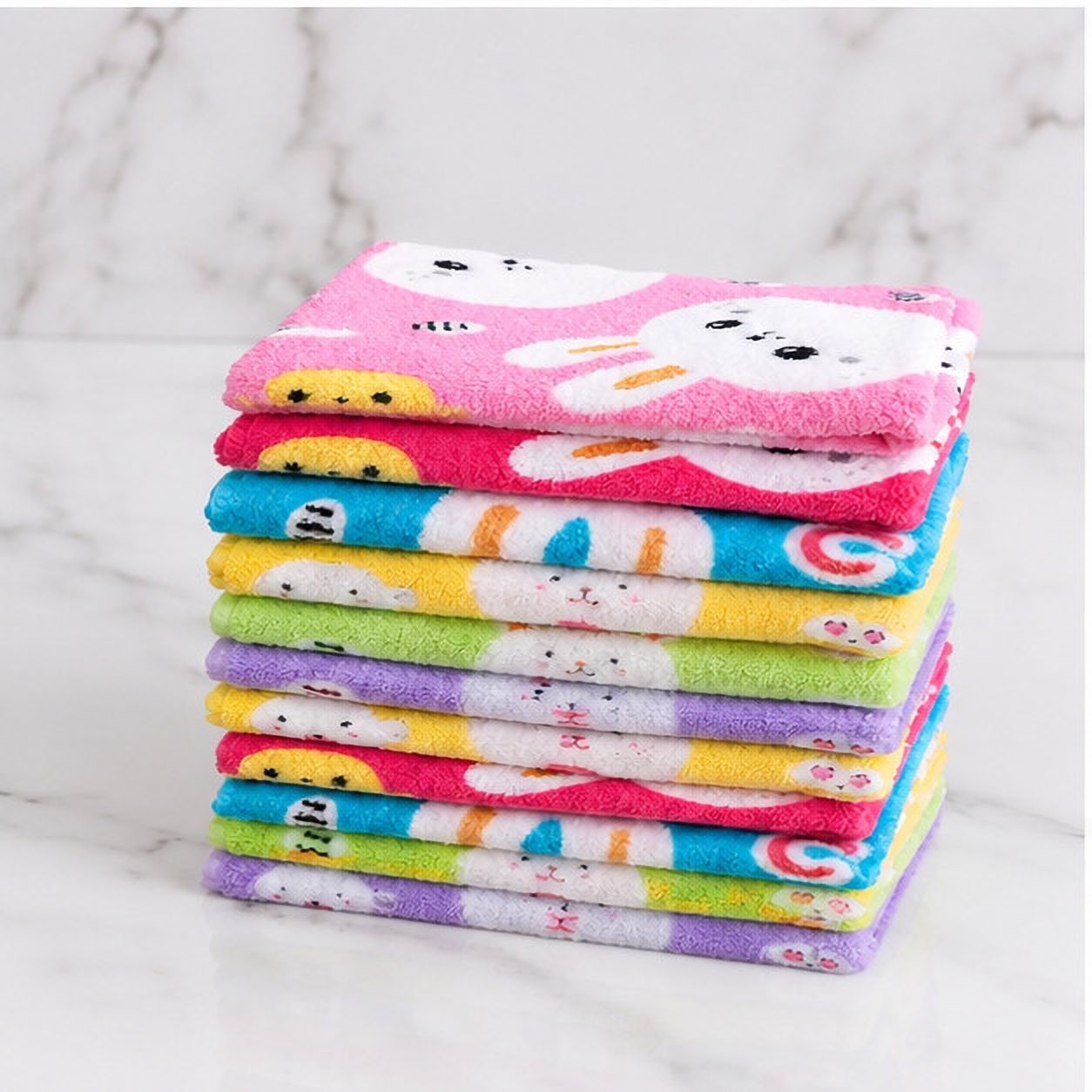 TARA ENTERPRISES Cotton Handkerchief for Women & Kids Soft Absorbent Cartoon Hanky ["Multicolor"] Handkerchief-picture-23