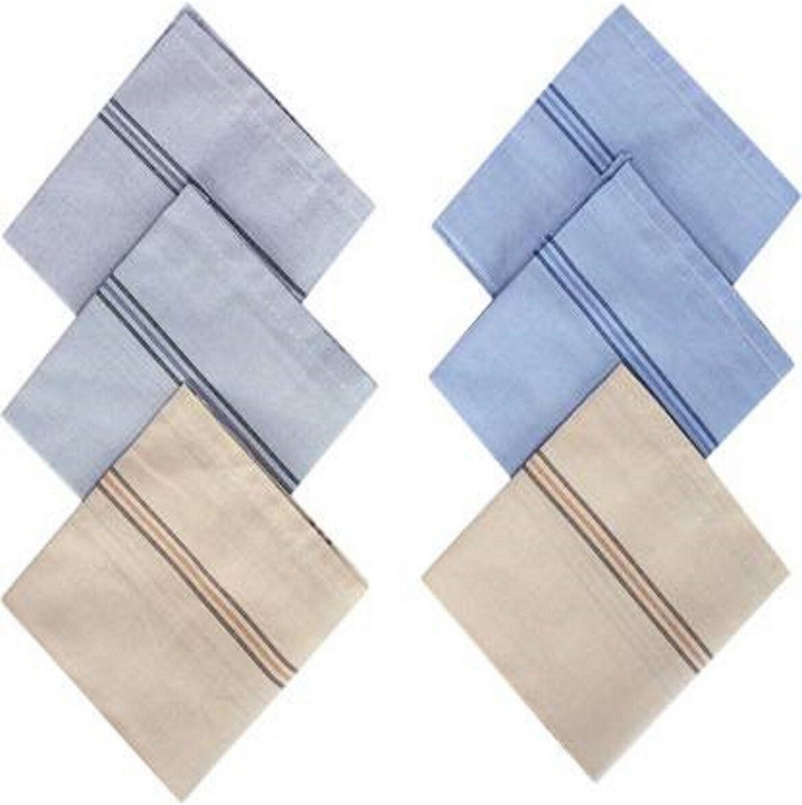 CoreSoft Men's Cotton with Luxurious Finish Handkerchief Cotton Hankey set for men ["Multicolor"] Handkerchief-picture-23