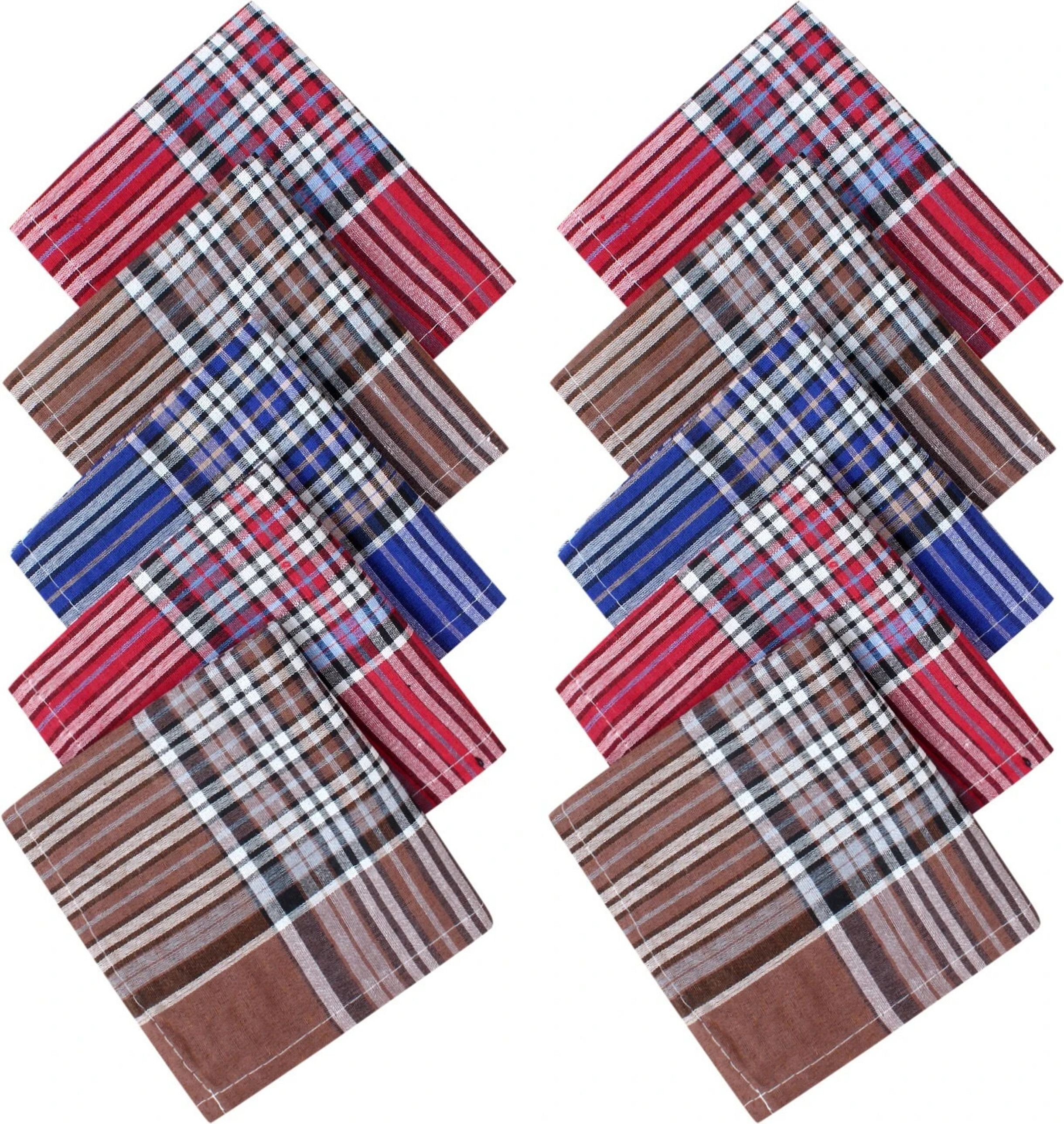 klpsdxnt Premium Cotton Handkerchief ["MultiColor Checks"] Handkerchief-image-2