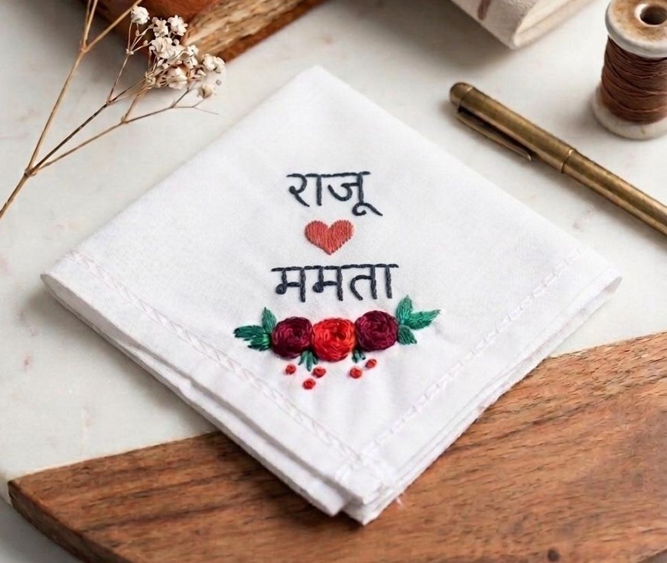 keevstylehub Rajumamta ["White"] Handkerchief-image-20