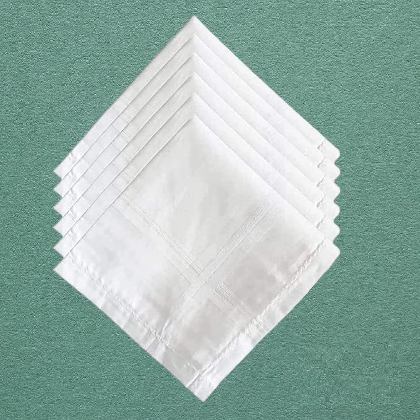 Kolva Cotton Premium Collection Handkerchiefs Hanky for Men ["White"] Handkerchief-image-18