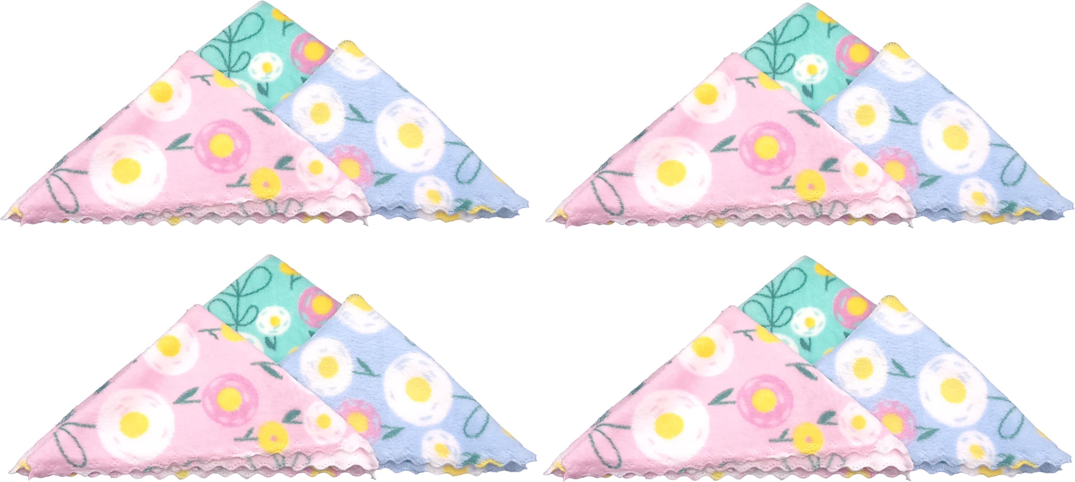 DIVYSIMAR for Women, Girls, Ladies, Kids Towel Soft Microfiber flower design ["Multicolor","Green","Blue","Pink"] Handkerchief-picture-37