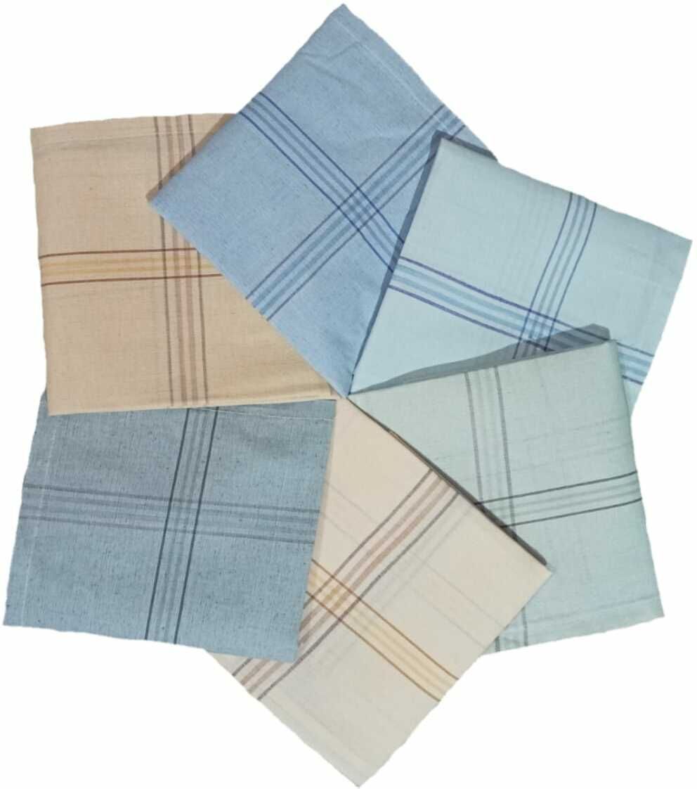 UQCKON HAKCH-Large Cotton Handkerchiefs Hanky Kerchief For Men White Striped ["Multicolor"] Handkerchief-image-29