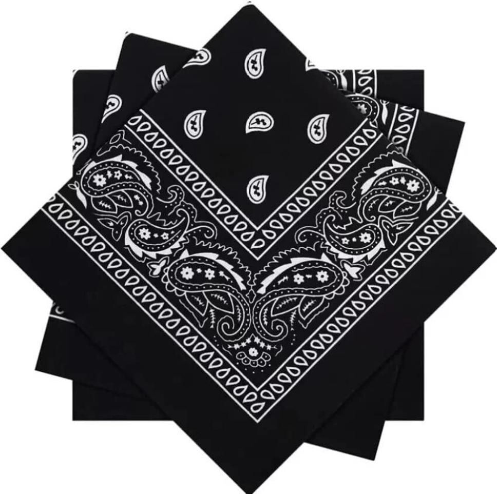 UQCKON HAKCH-Double Sided Print Paisley Cowboy Bandana Party Favor Scarf Handkerchiefs ["Black"] Handkerchief-image-48