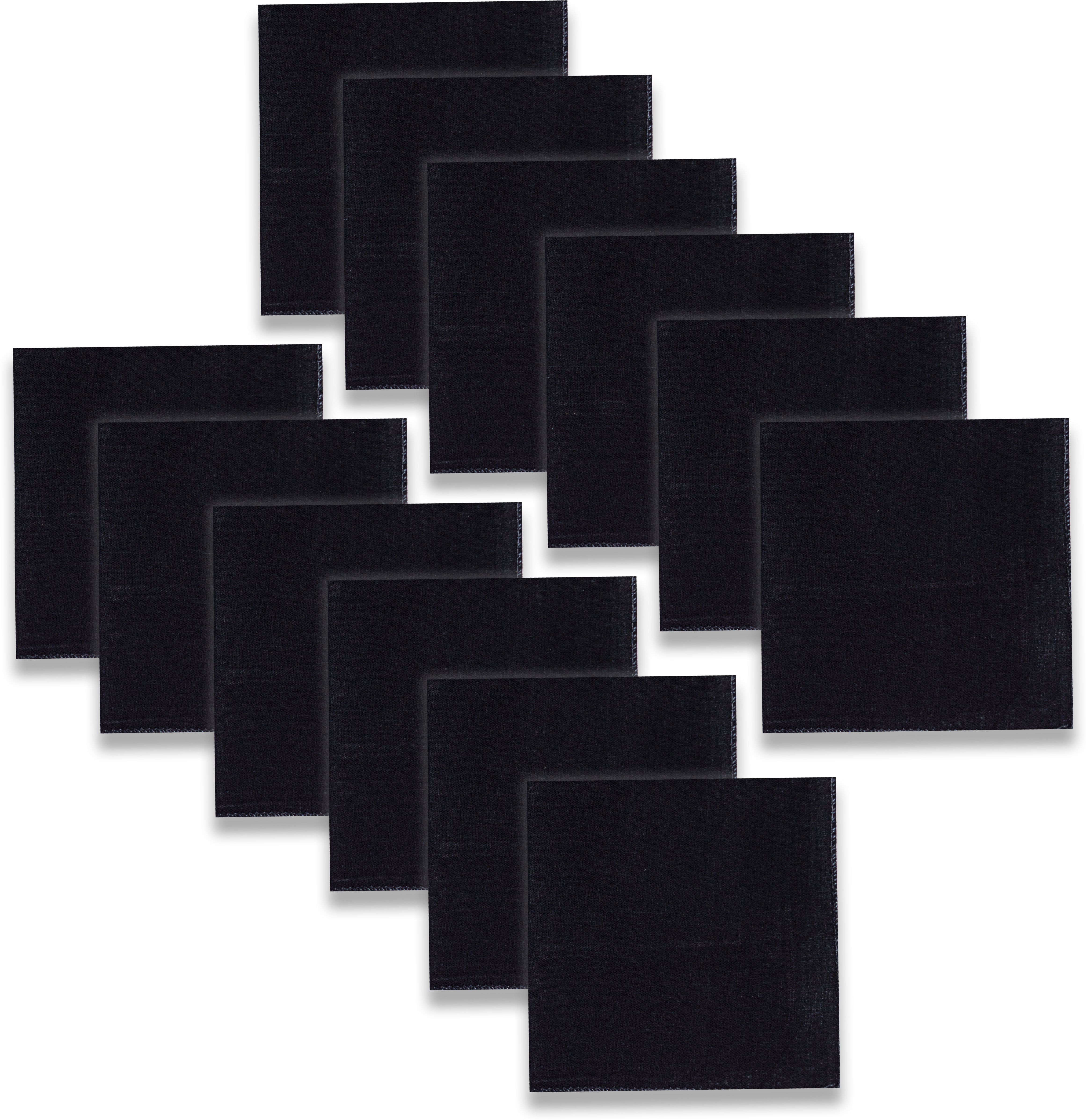Cotton Square 100% Pure Cotton Hanky for Men | Sweat Absorbing | Premium Collection Rumal ["Black"] Handkerchief-image-34