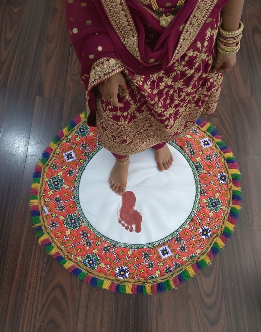 Meraki Kanku Pagla For Welcoming Wedding Couples ["Multicolor"] Handkerchief