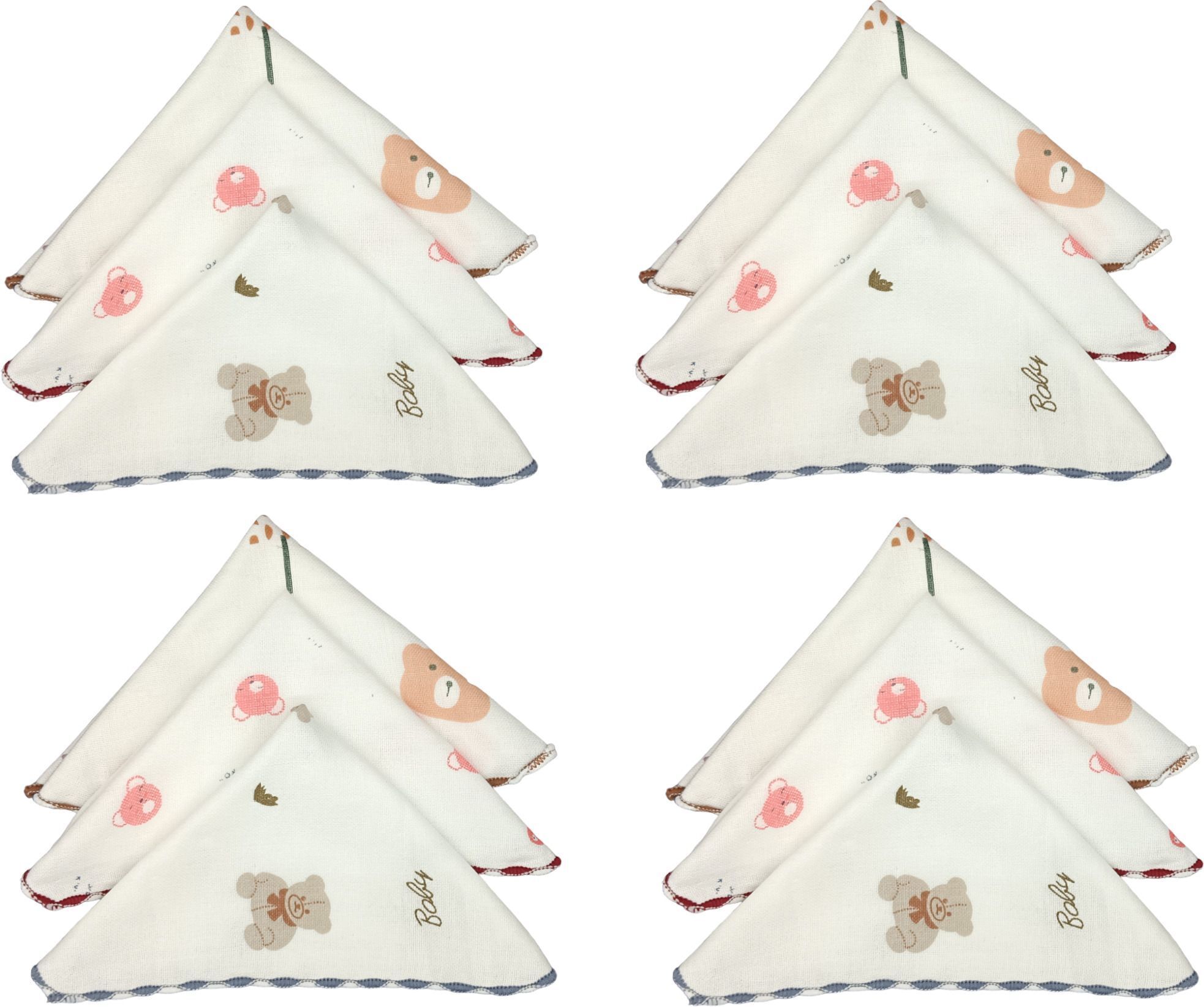 DIVYSIMAR for Women, Girls, Ladies, Kids Towel Soft cute teddy design ["Multicolor"] Handkerchief-picture-46