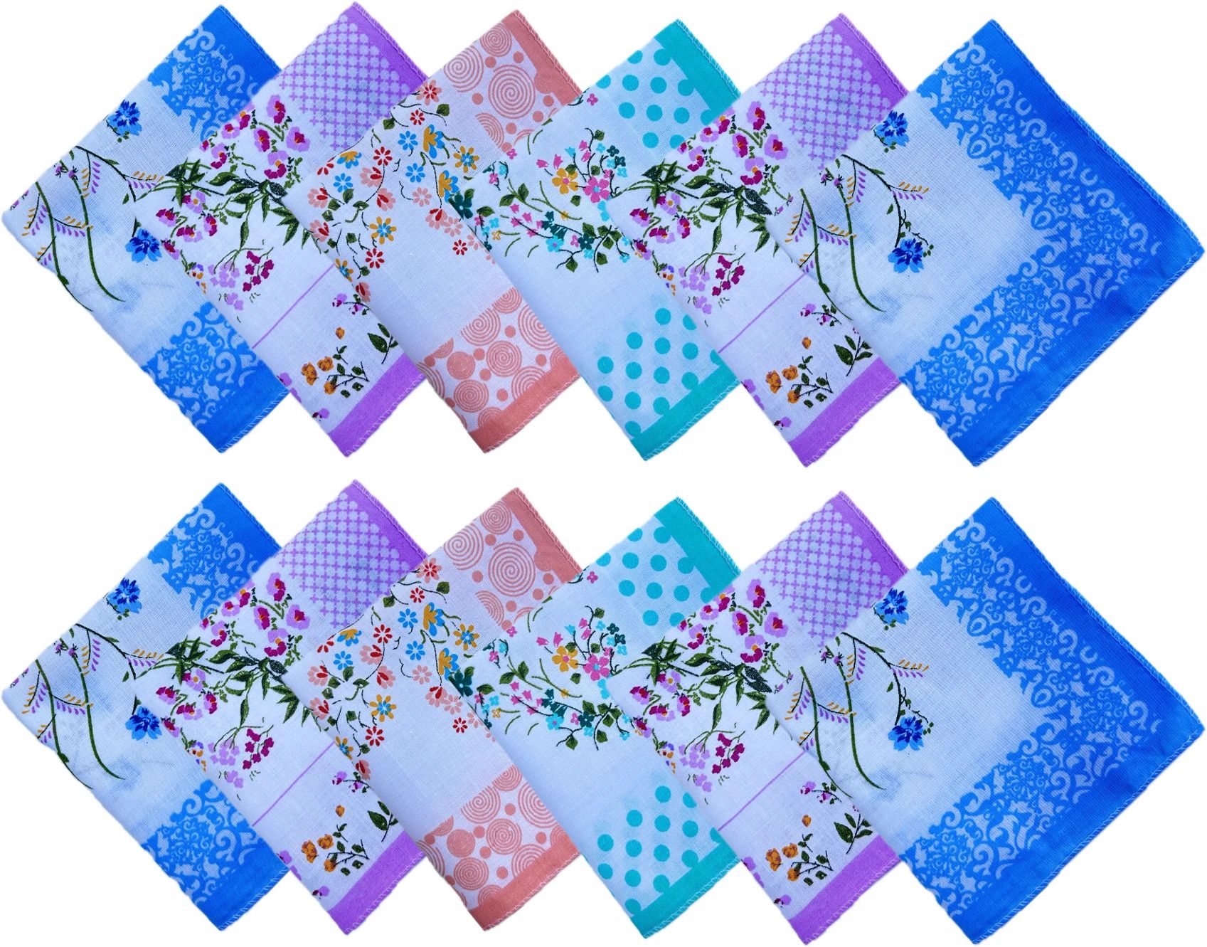 Gopika Women's Cotton Color Border Casual Style ["Multicolor"] Handkerchief-picture-34