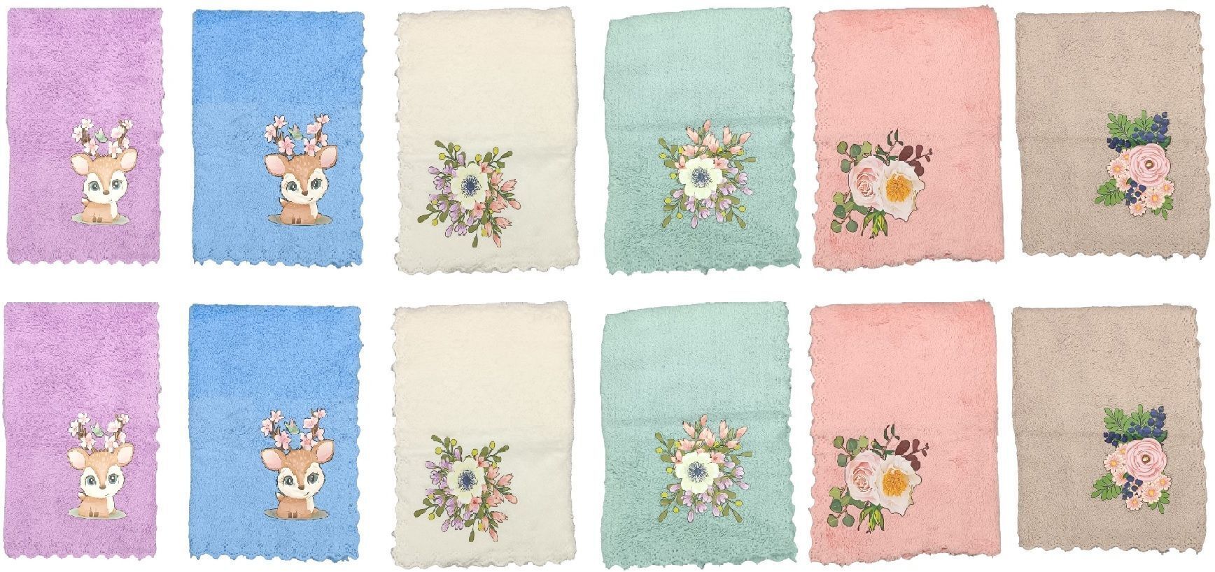 Carostrends Style Flower Printed Microfiber Handkerchief for Women Handkerchief ["Multicolor","Blue","sky blue","White","Red","Pink"] Handkerchief-picture-39
