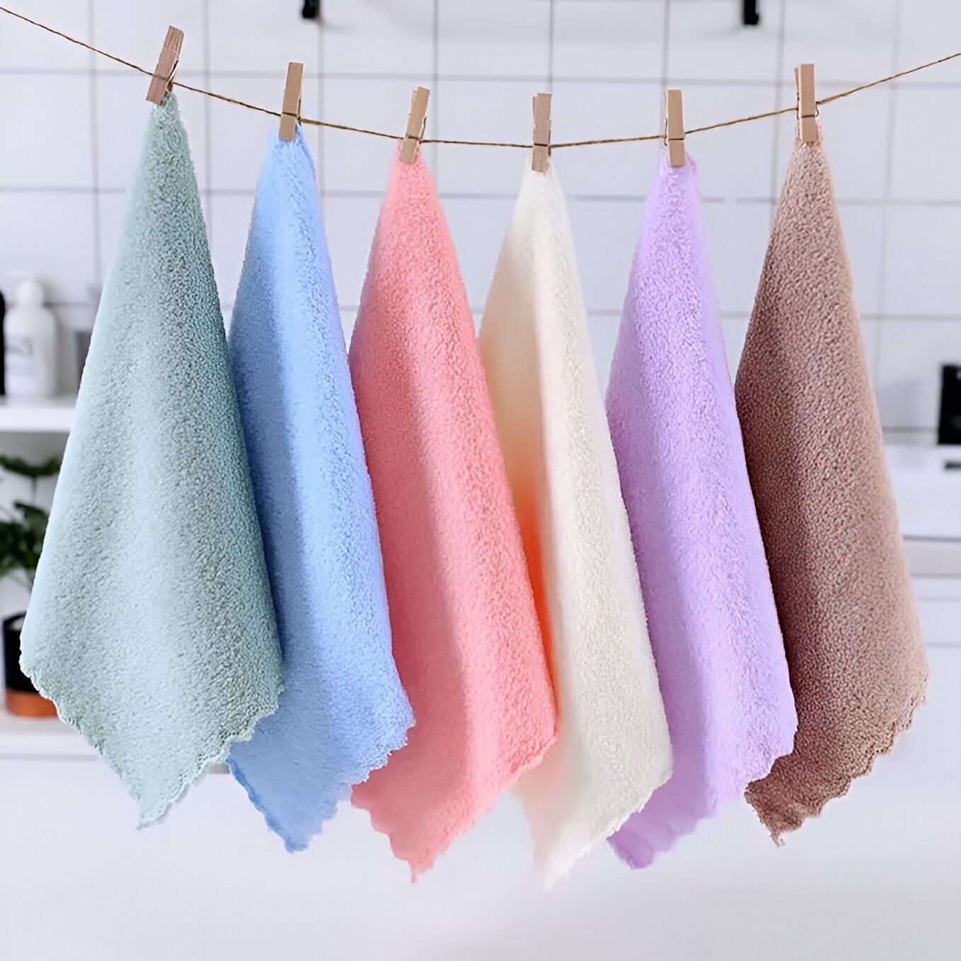 soxsense Super Soft Microfiber Handkerchief/Towel/Rumal For Kids & Women. ["Multicolor"] Handkerchief-image-2