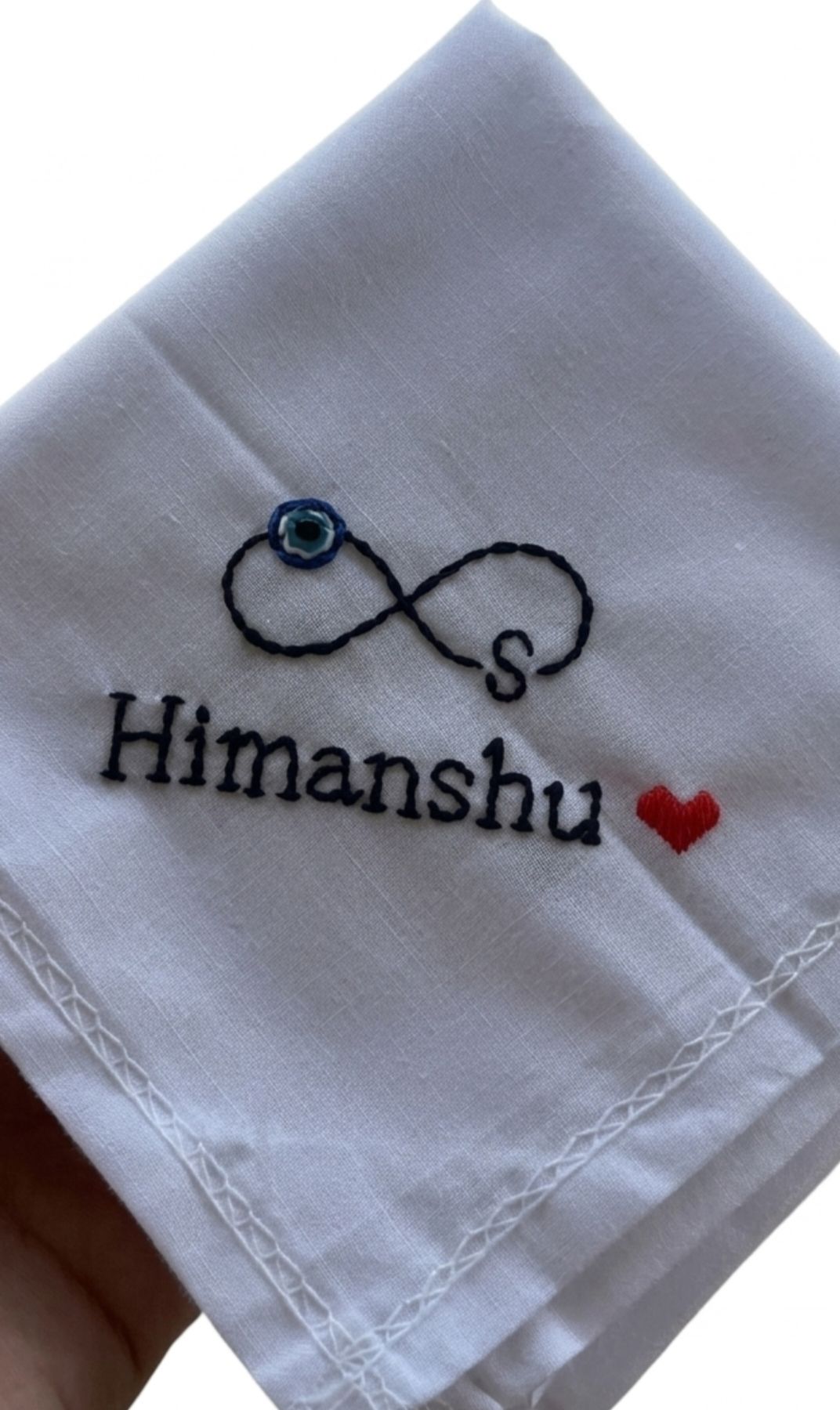 Komal Art Craft EMB-HNK-WST-01 ["White"] Handkerchief-image-10