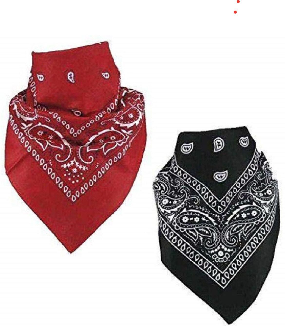 CoreSoft Paisley Printed Handkerchief Maroon Black ["Red","Black"] Handkerchief-image-38