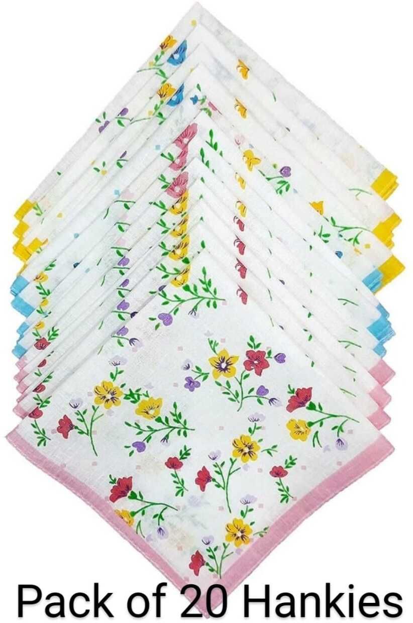 Roop LADIES COTTON HANDKERCHIEF ["Multicolor"] Handkerchief-picture-26