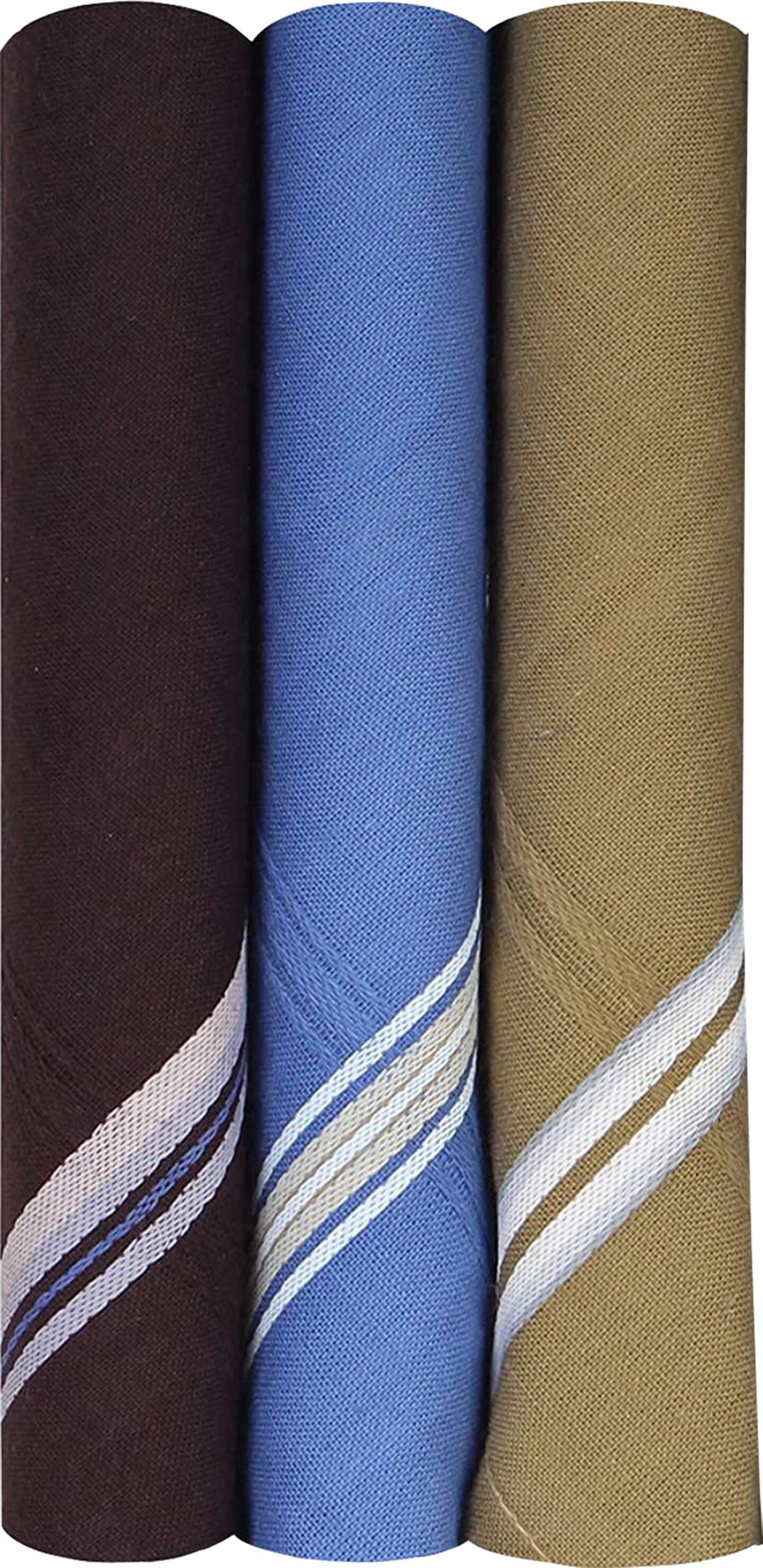 KUBER INDUSTRIES 100% Cotton Premium Collection HAndkerchiefs Hanky For Men, Set of 3 (Dark color) ["Multicolor"] Handkerchief-picture-10