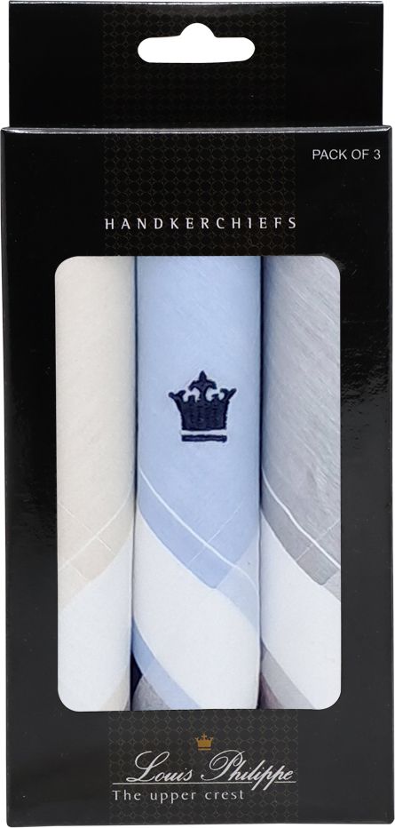 LOUIS PHILIPPE Mens Cotton Pastel ["Multicolor"] Handkerchief-picture-39