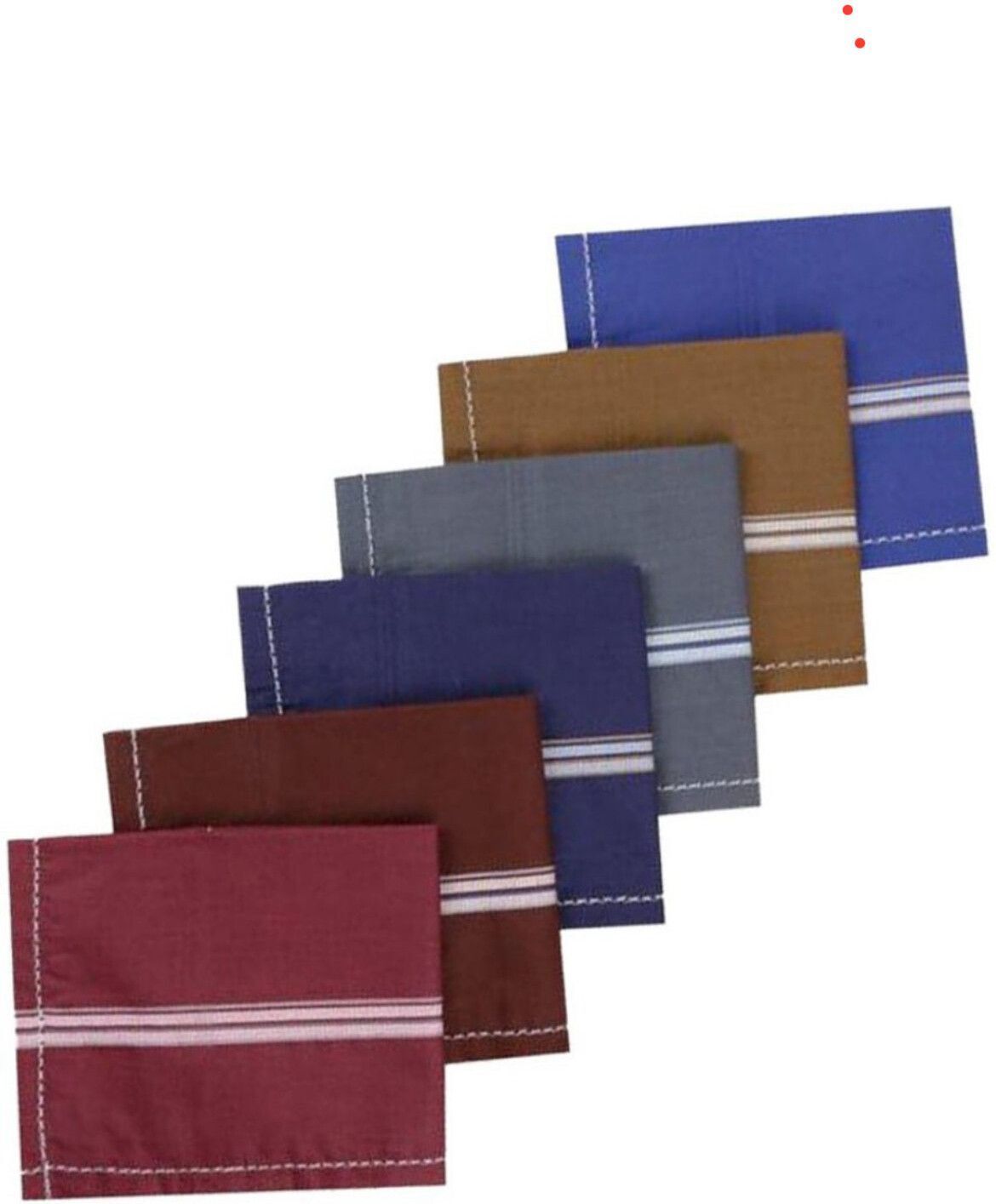 CoreSoft Dark Color Raj Handkerchied Pack Of 6 ["Multicolor"] Handkerchief-image-13
