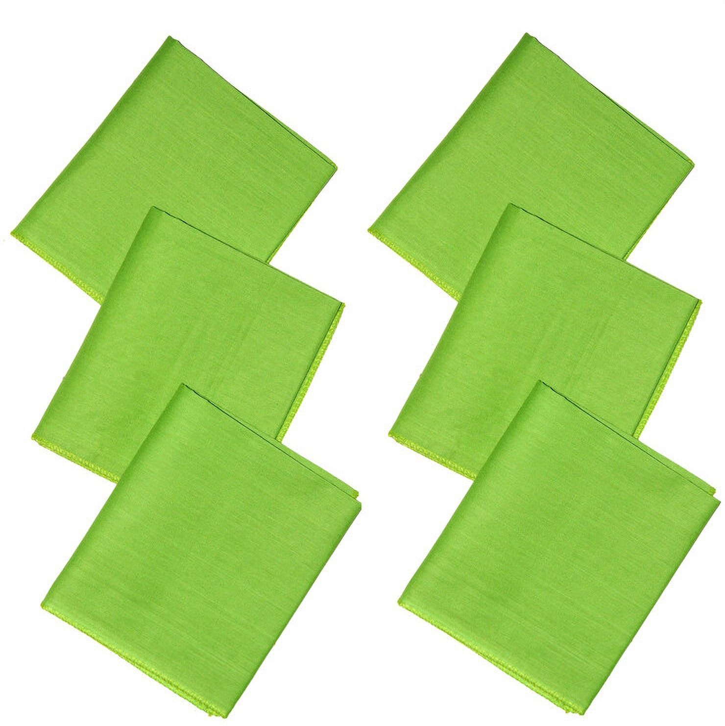 KETKAR 6PCS Handkerchiefs for men 100% Soft Cotton Light Green Hankie handkerchief ["Light Green"] Handkerchief-picture-10
